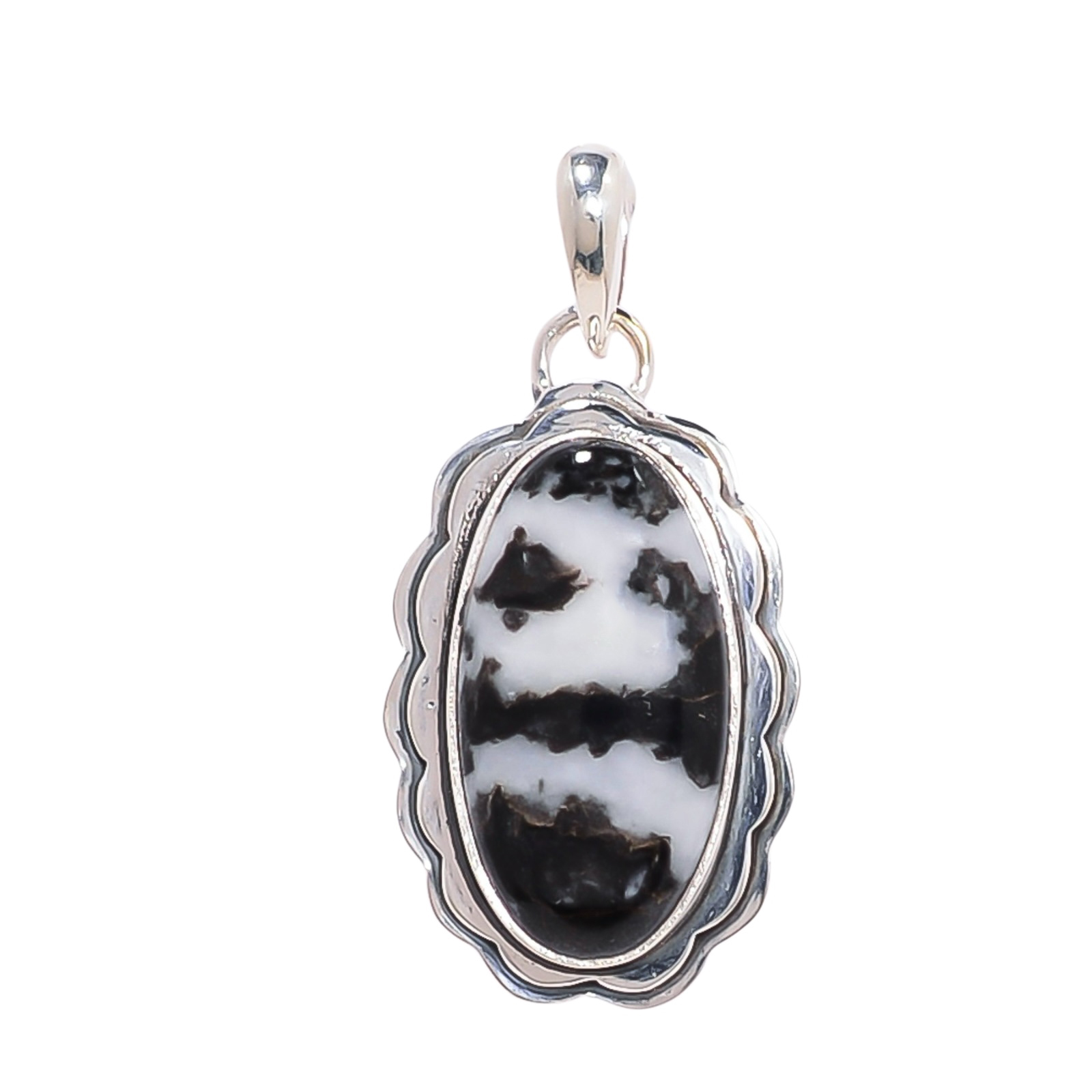 White Buffalo Turquoise - Nevada 925 Solid Sterling Silver Pendant