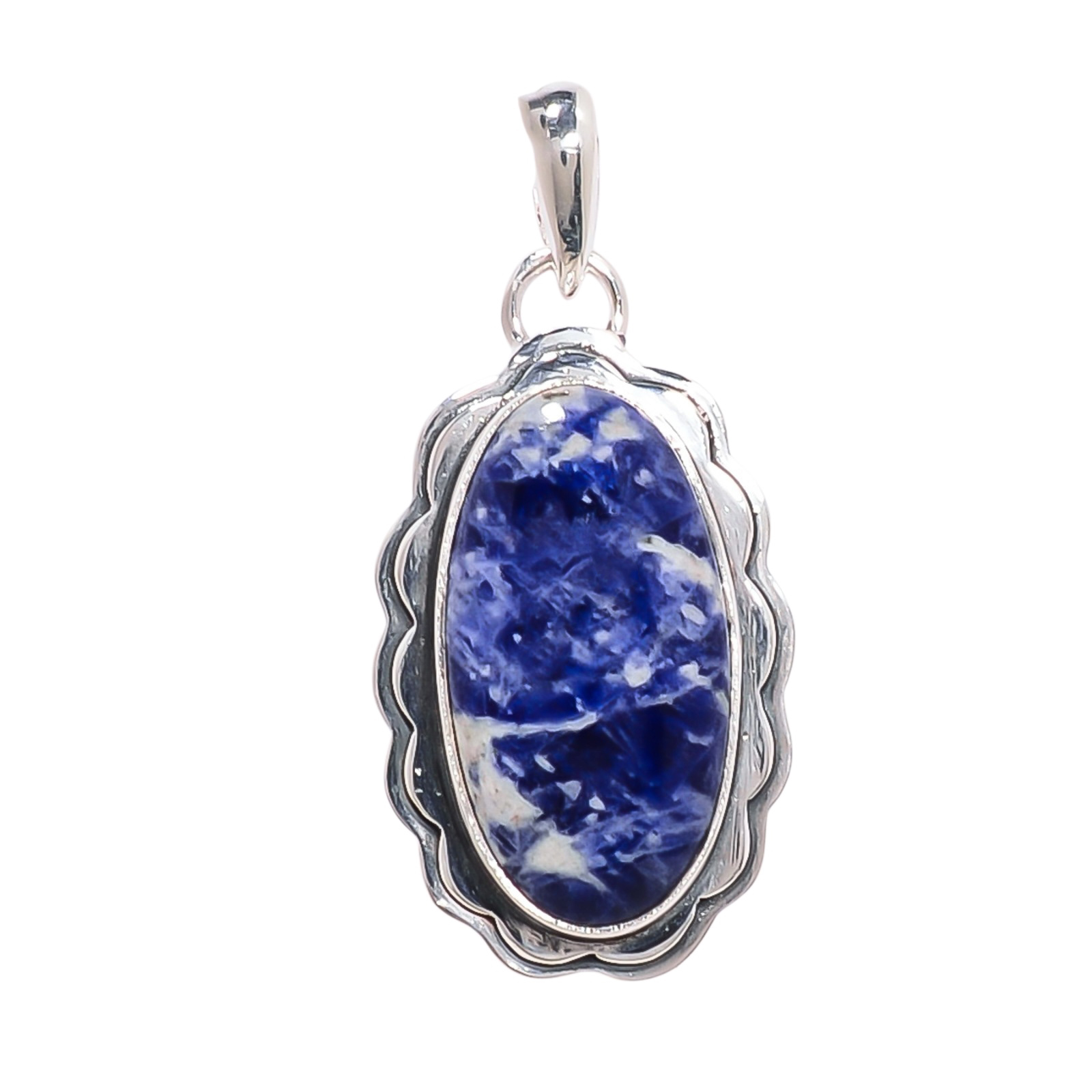 Sodalite - Minas Gerais 925 Solid Sterling Silver Pendant