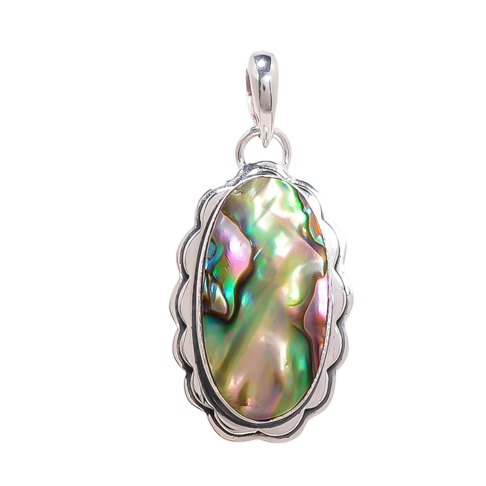 Mermaid Dream Abalone Shell - Australia 925 Solid Sterling Silver Pendant