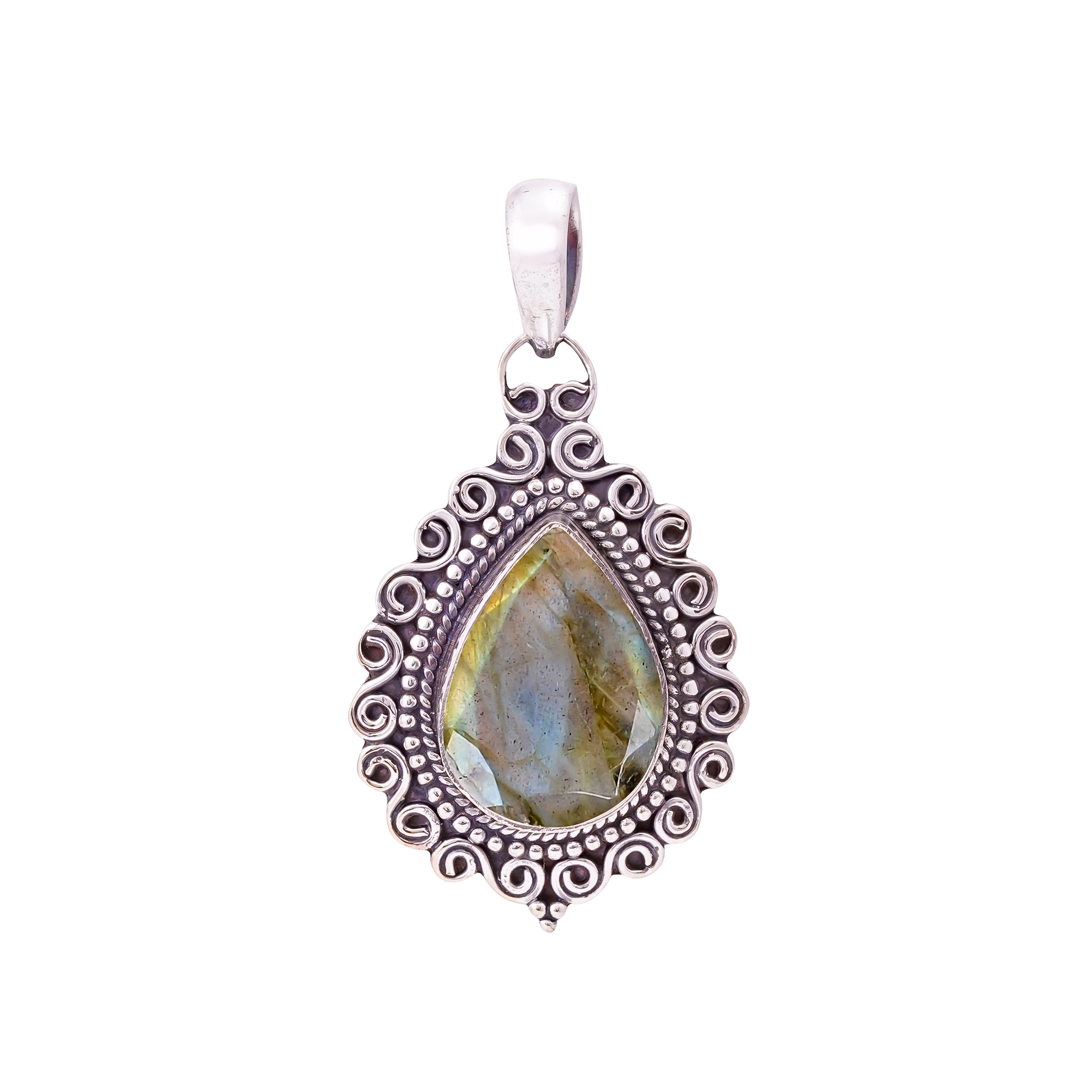 Labradorite - Madagascar 925 Solid Sterling Silver Pendant