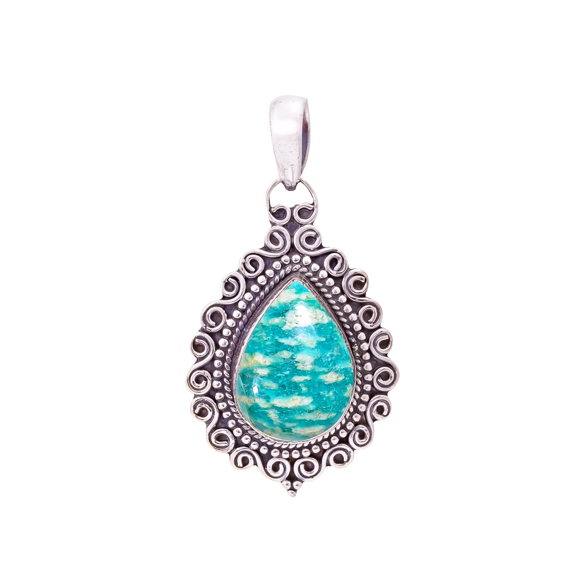 Amazonite - Colorado Mines 925 Solid Sterling Silver Pendant