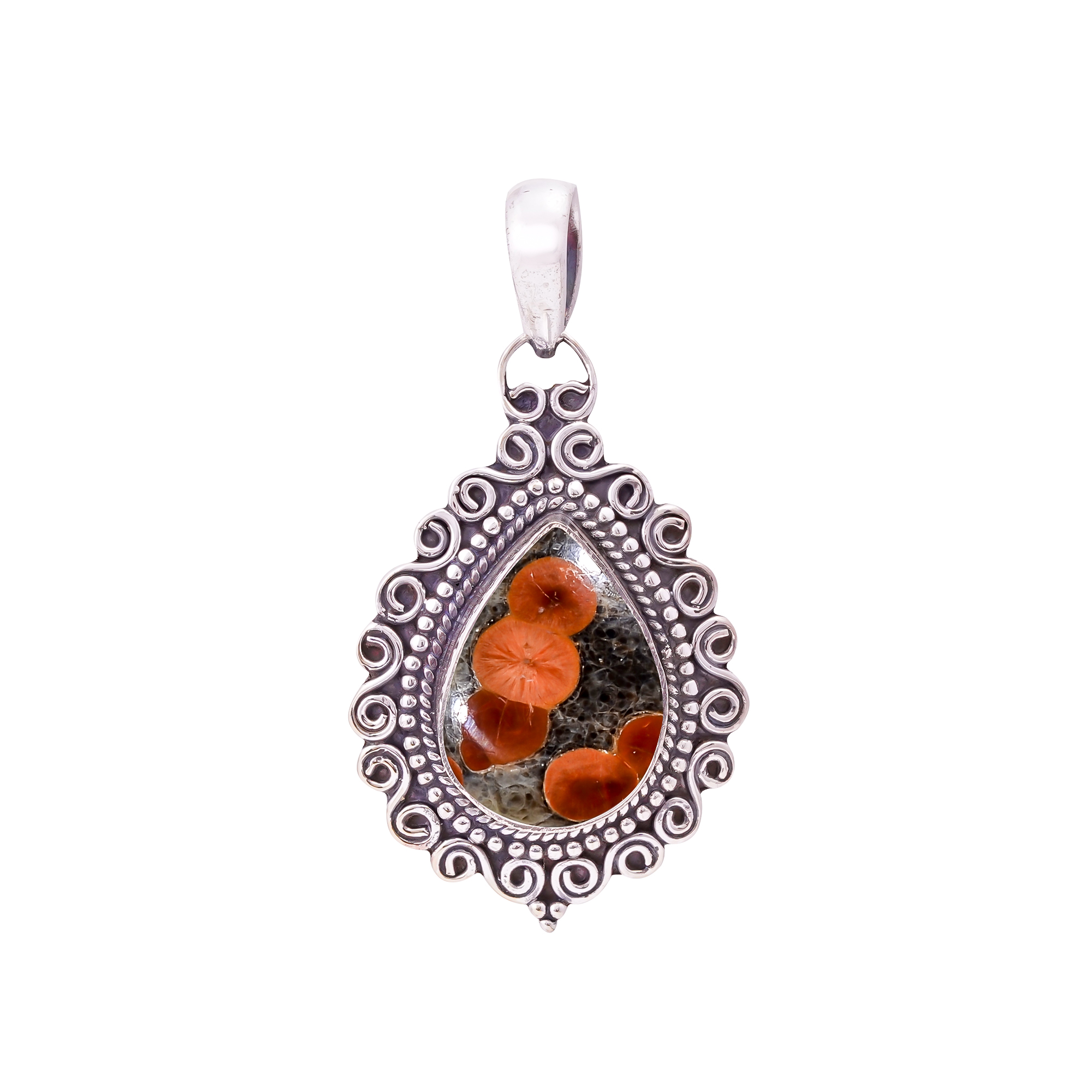 Peanut Obsidian - Sonora 925 Solid Sterling Silver Pendant