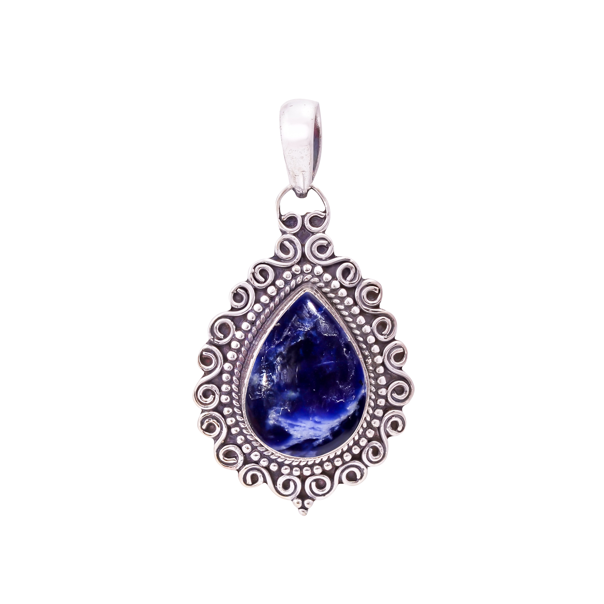 Sodalite - Minas Gerais 925 Solid Sterling Silver Pendant