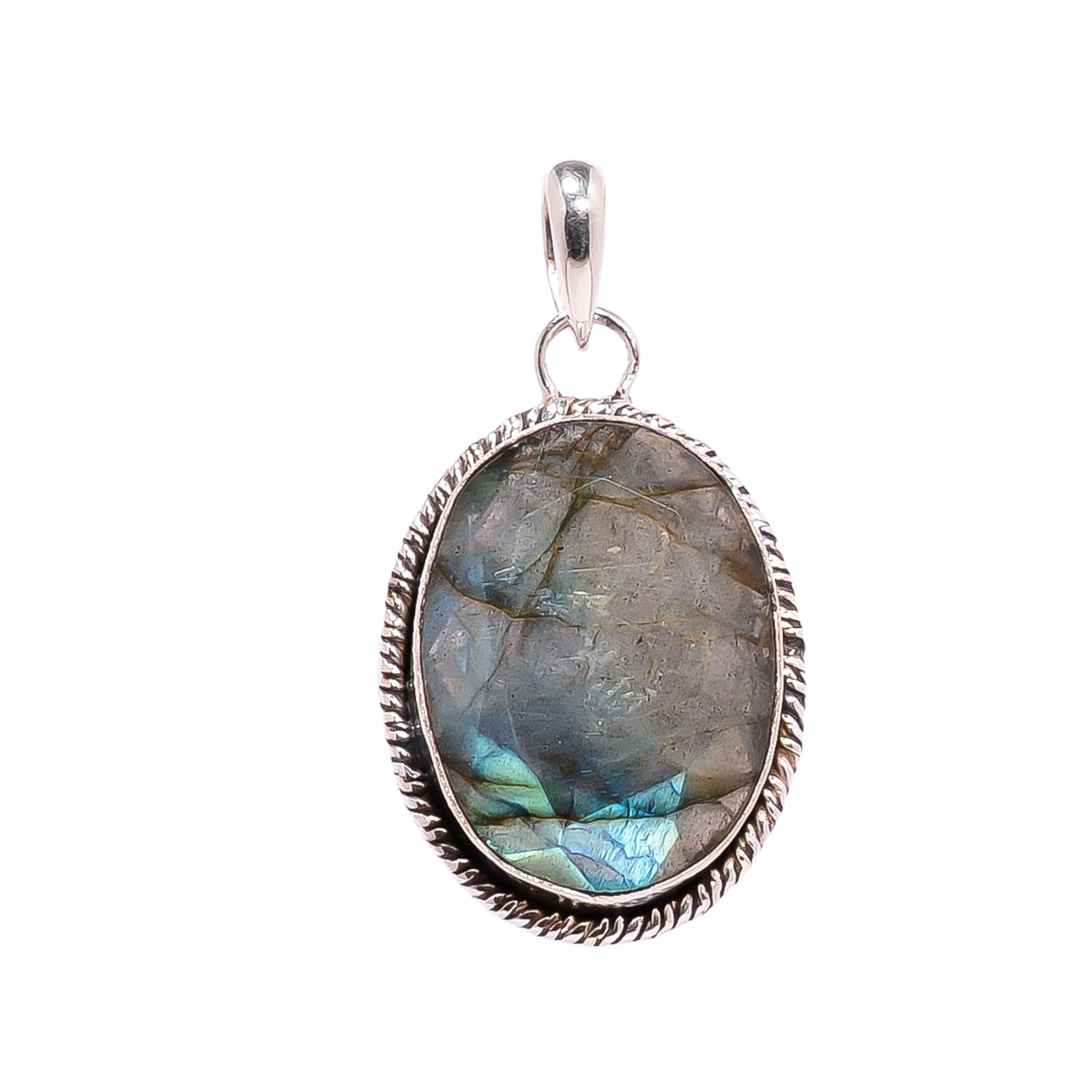 Labradorite - Madagascar 925 Solid Sterling Silver Pendant