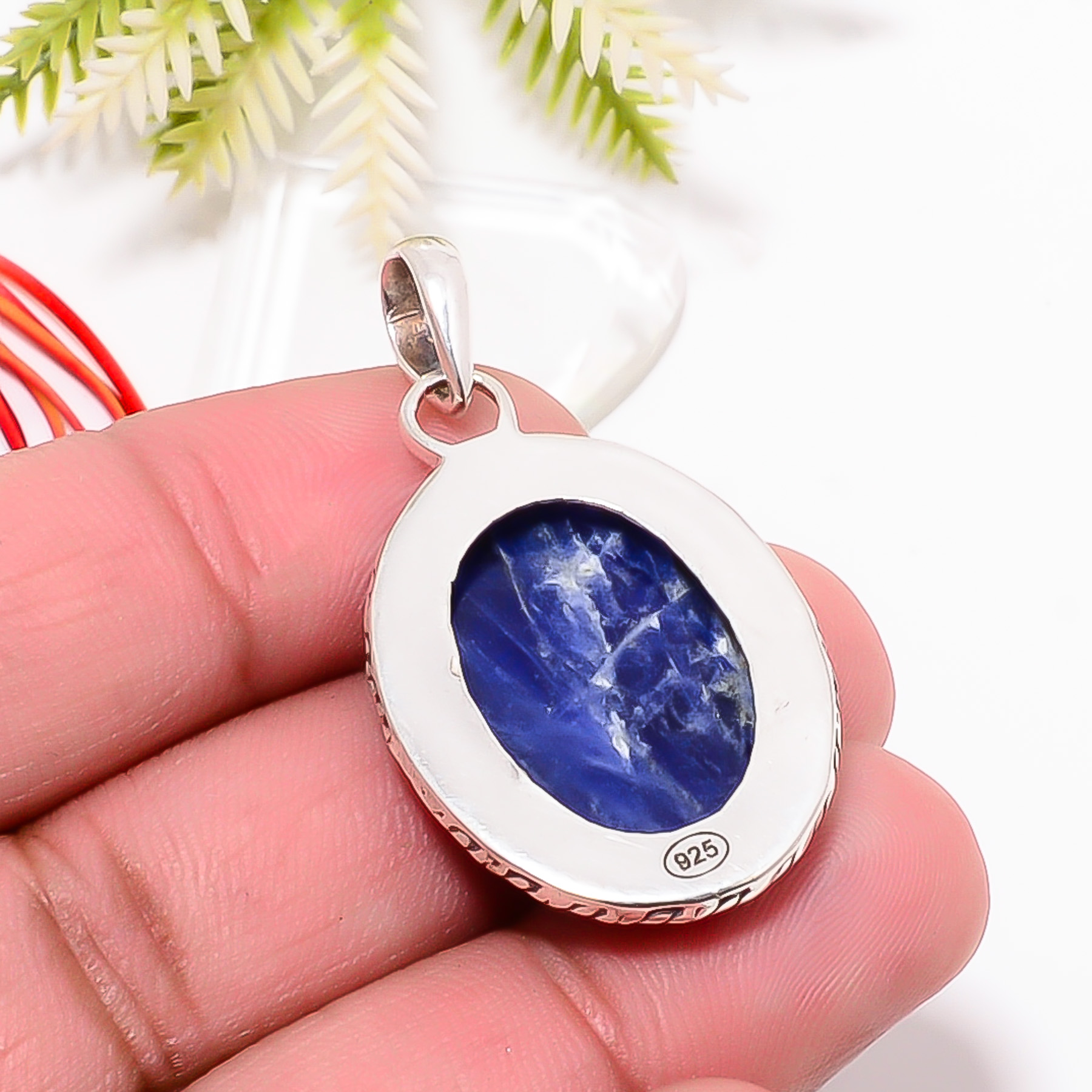 Sodalite - Minas Gerais 925 Solid Sterling Silver Pendant