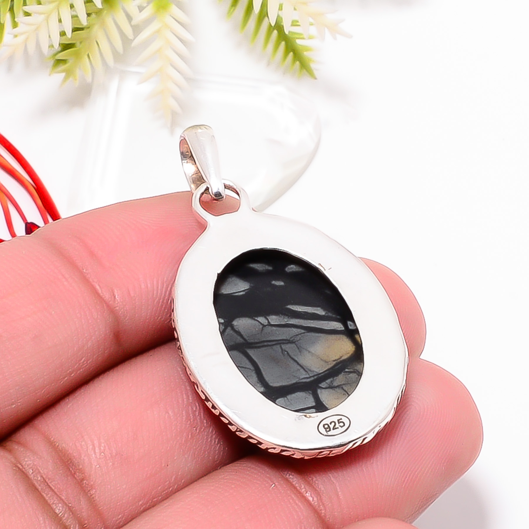 Picasso Jasper - Utah 925 Solid Sterling Silver Pendant