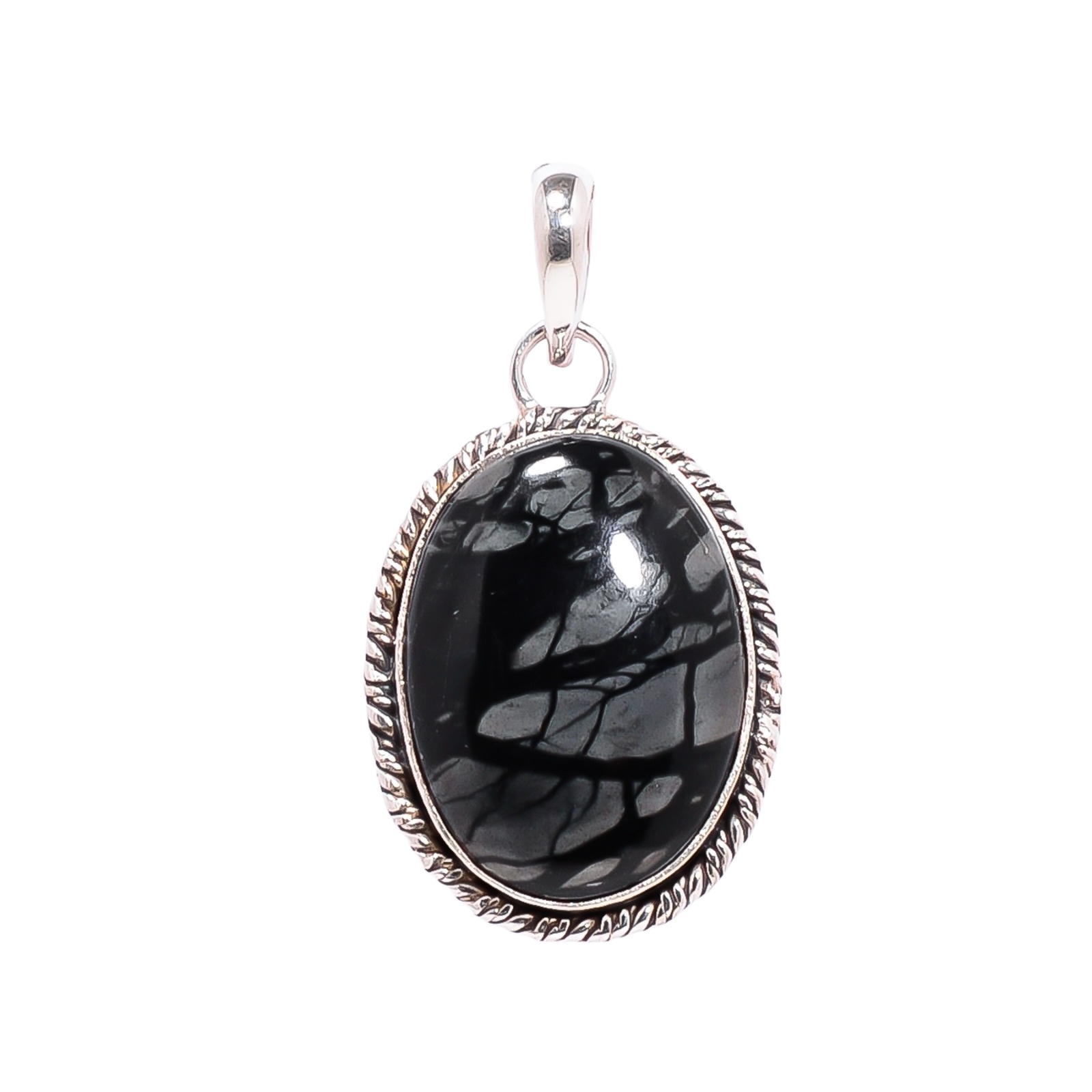 Picasso Jasper - Utah 925 Solid Sterling Silver Pendant