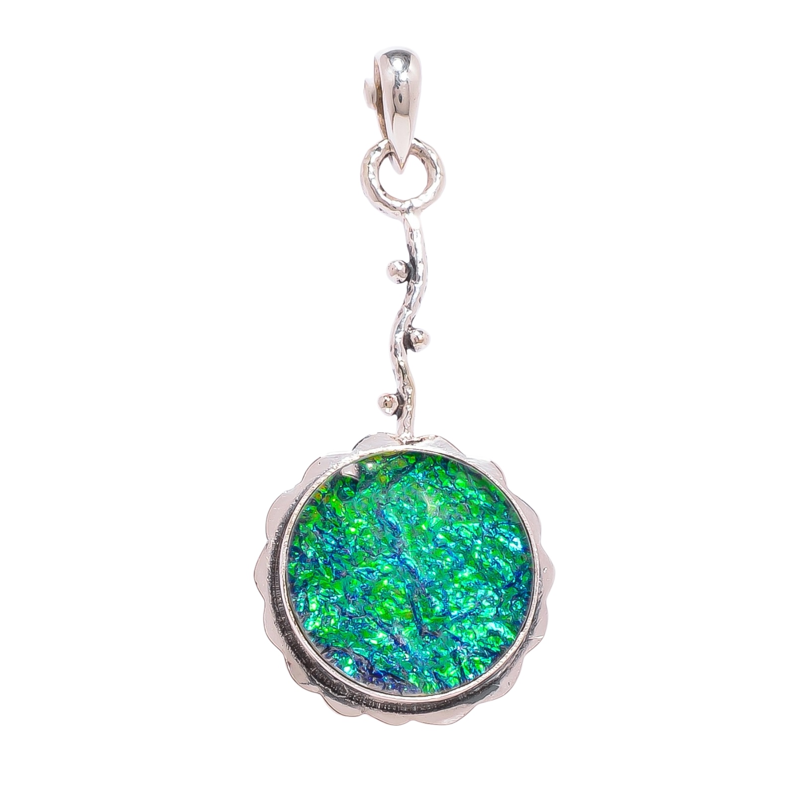 Triplet Opal - Simulated 925 Solid Sterling Silver Pendant