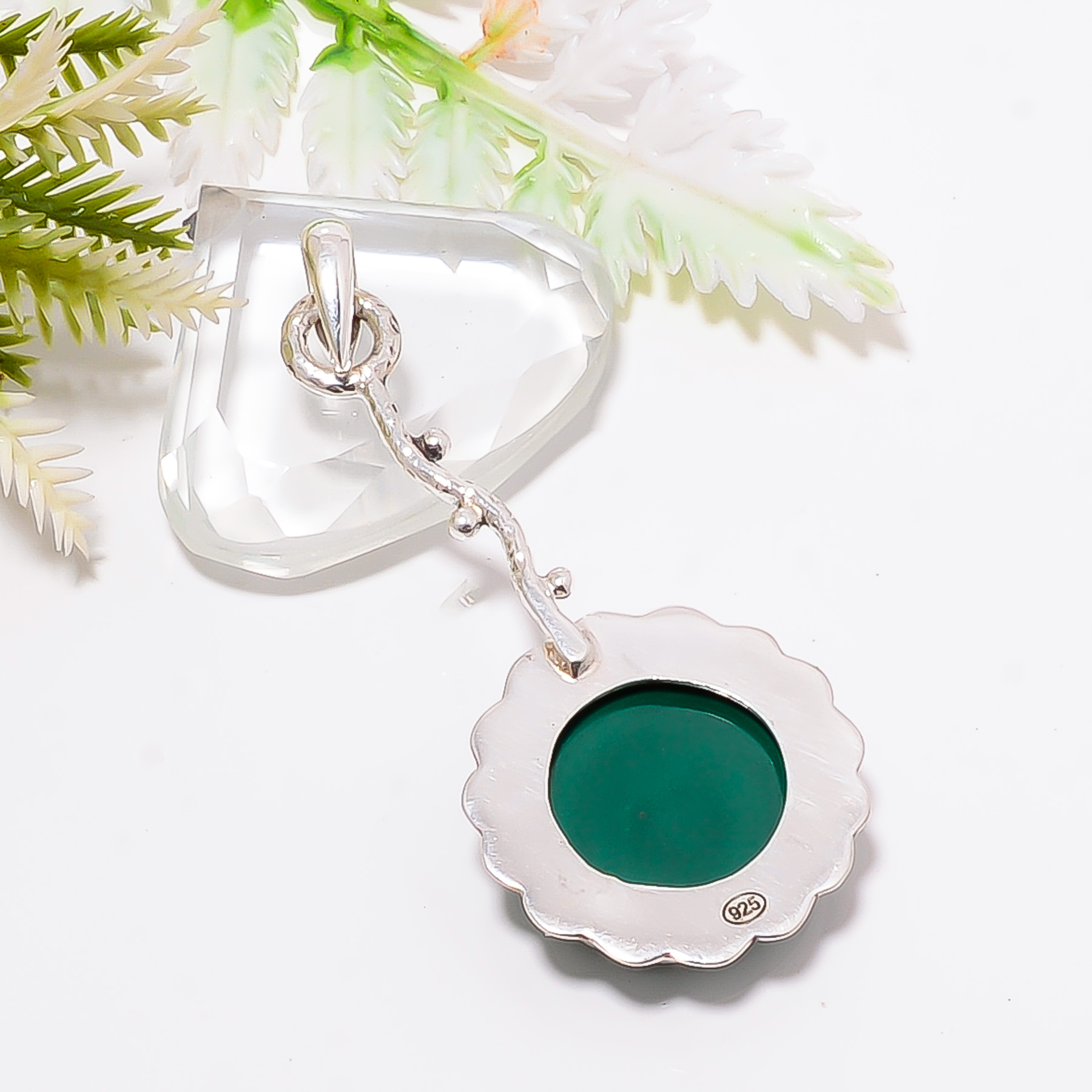 Malachite - Congo 925 Solid Sterling Silver Pendant