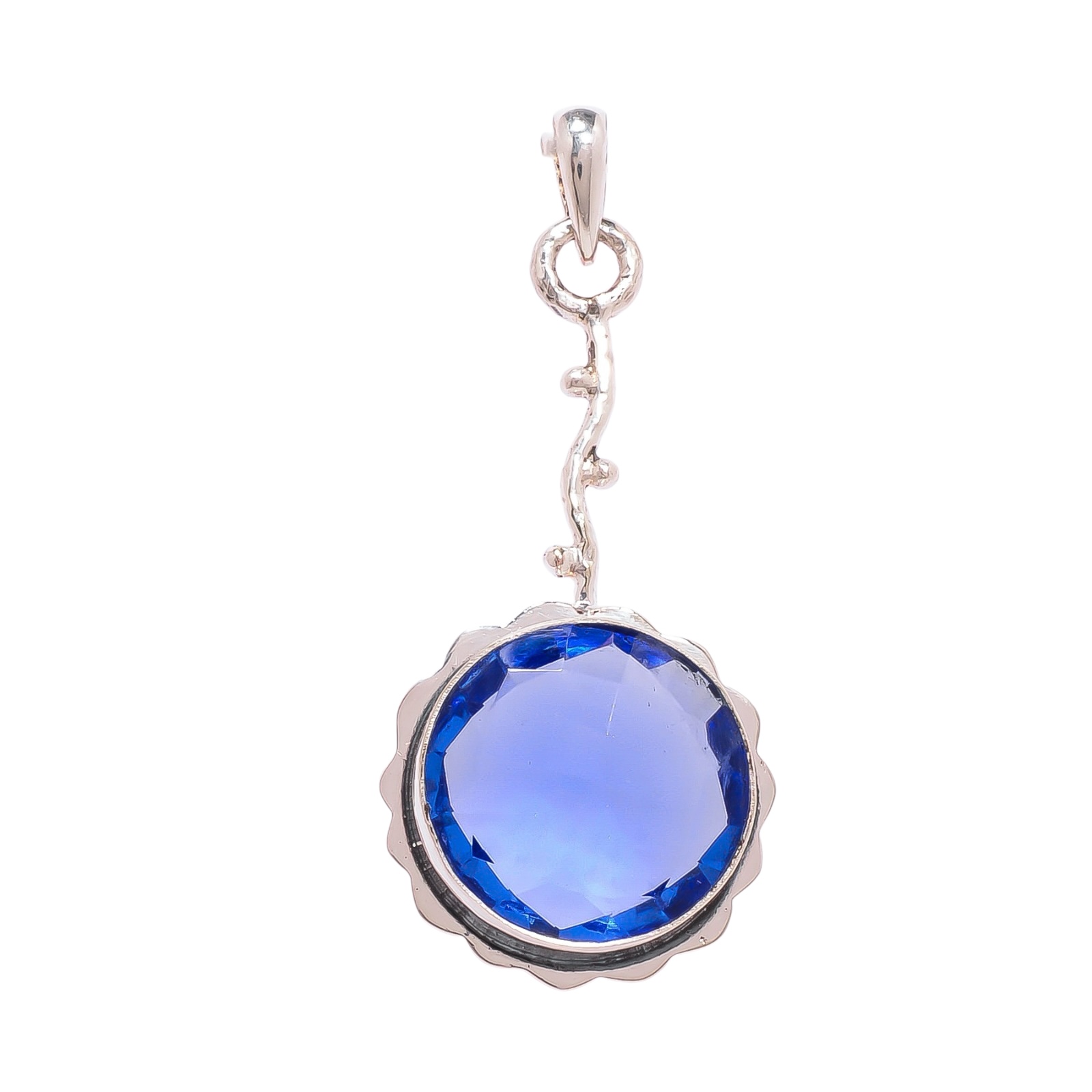 Tanzanite - Simulated 925 Solid Sterling Silver Pendant