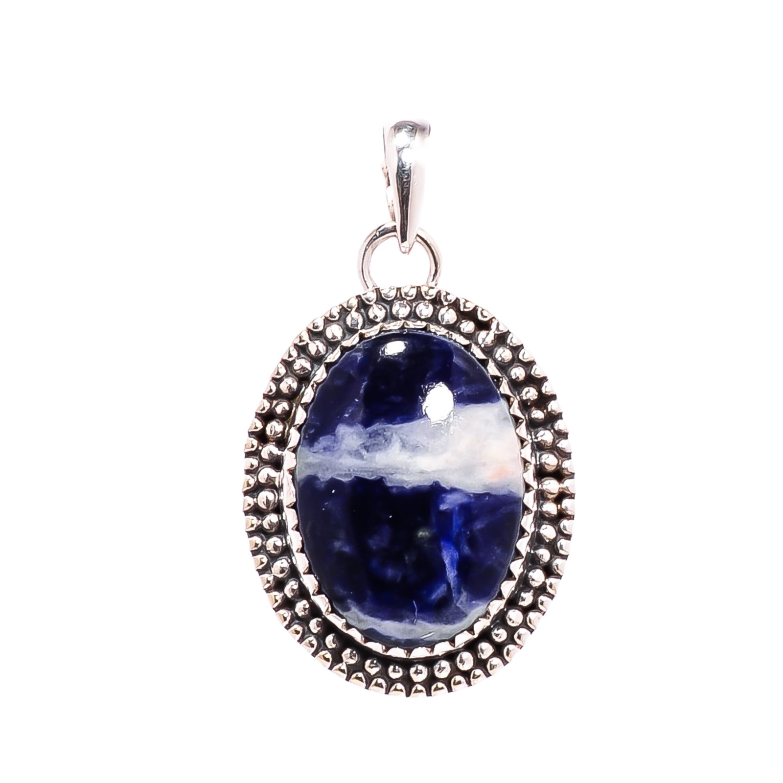 Sodalite - Minas Gerais 925 Solid Sterling Silver Pendant