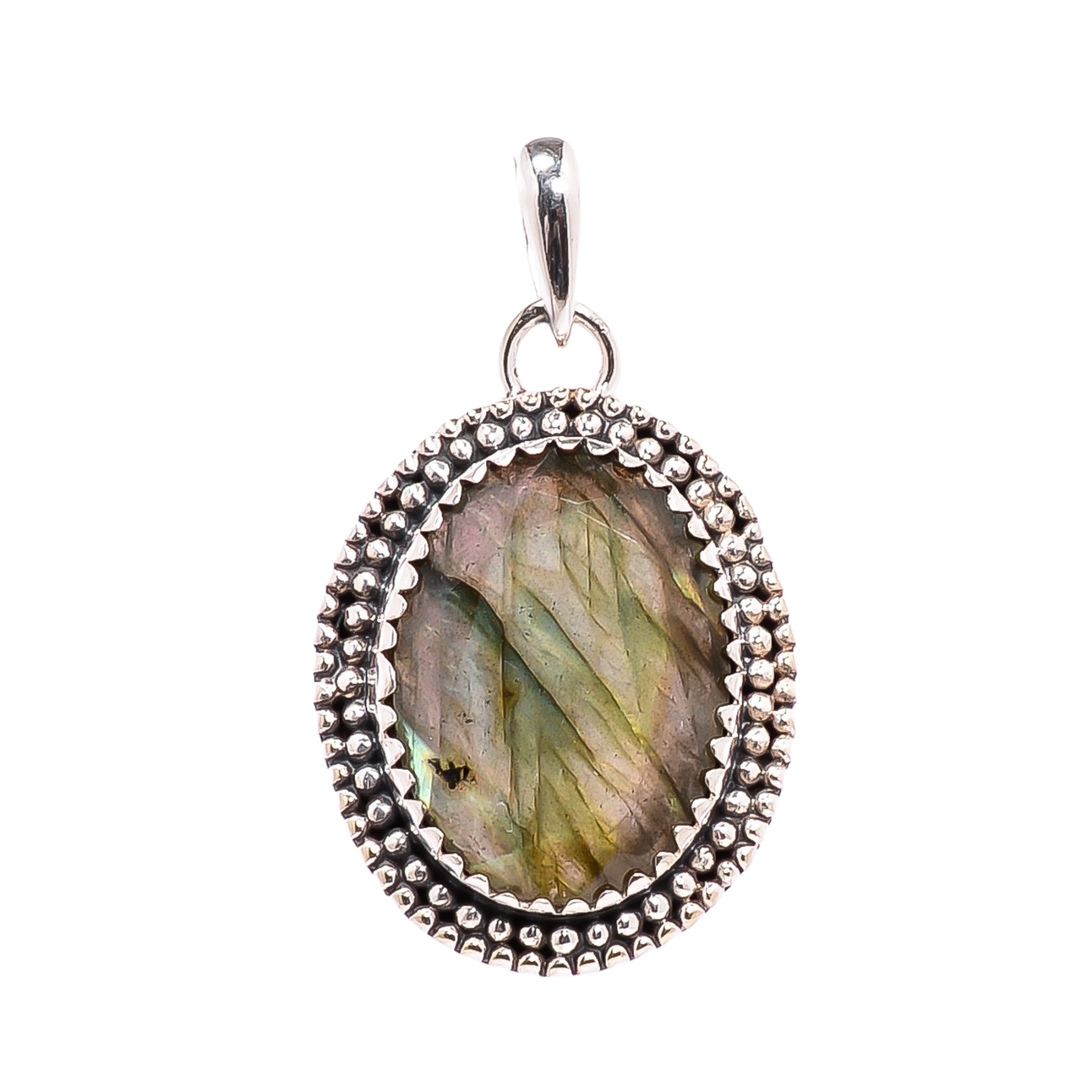 Labradorite - Madagascar 925 Solid Sterling Silver Pendant