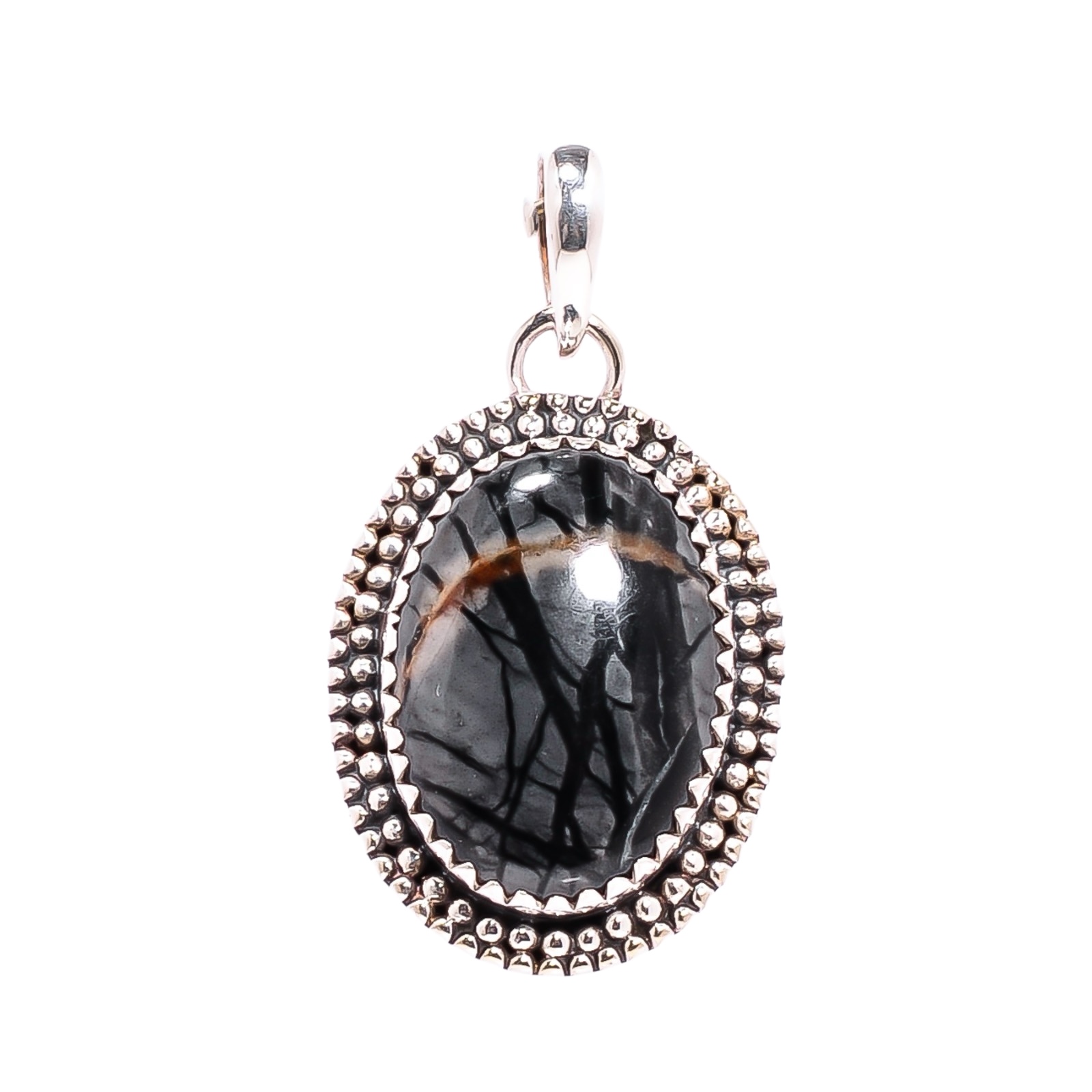 Picasso Jasper - Utah 925 Solid Sterling Silver Pendant