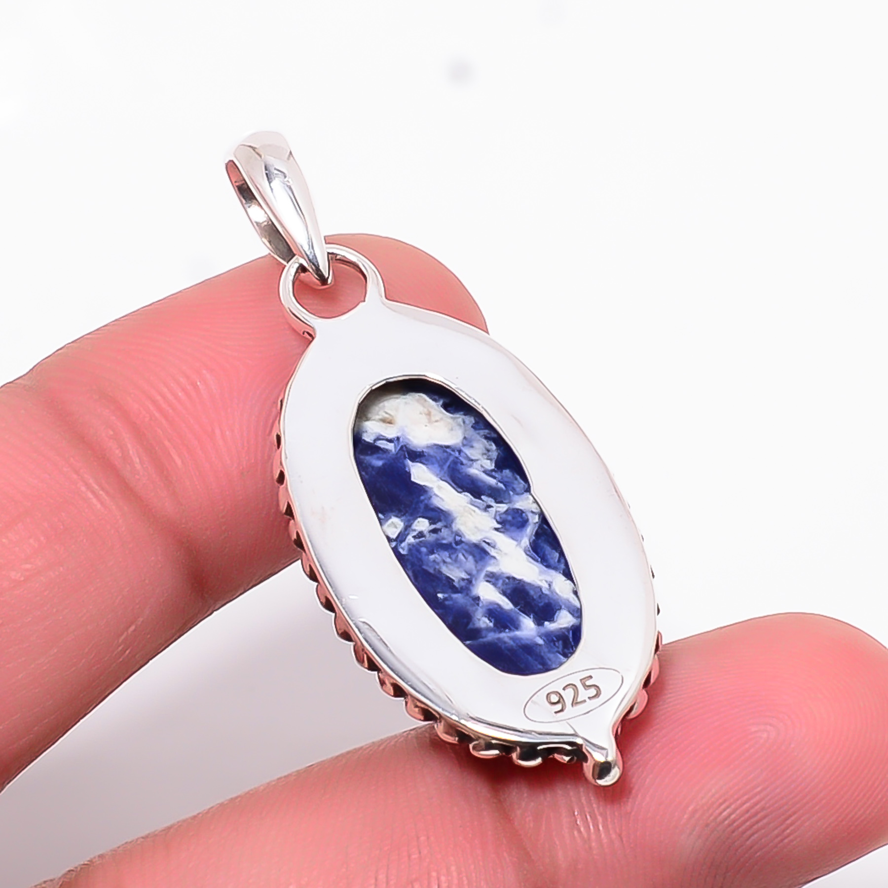 Sodalite - Minas Gerais 925 Solid Sterling Silver Pendant