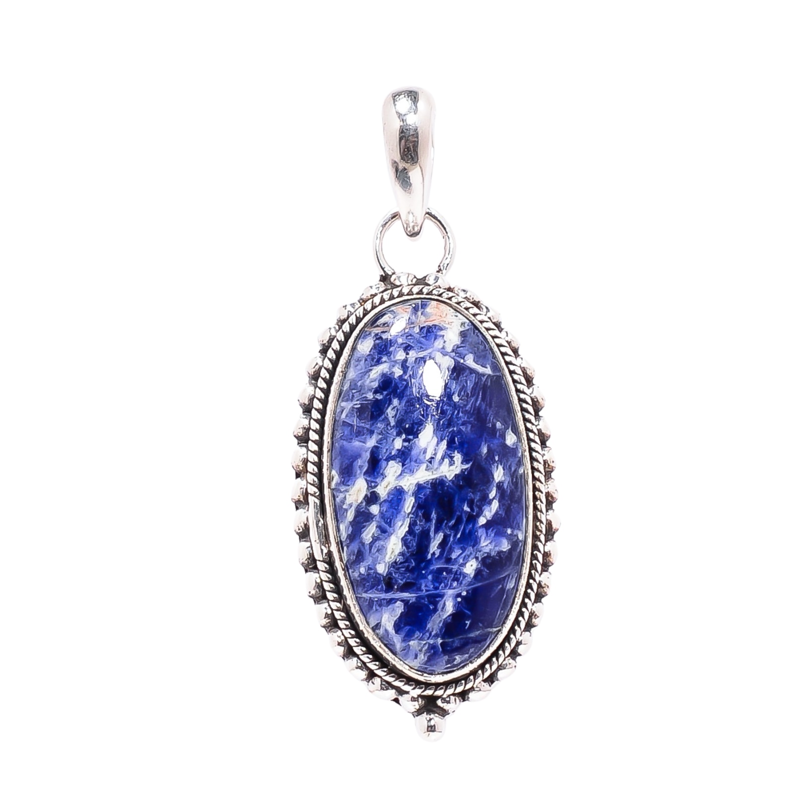 Sodalite - Minas Gerais 925 Solid Sterling Silver Pendant