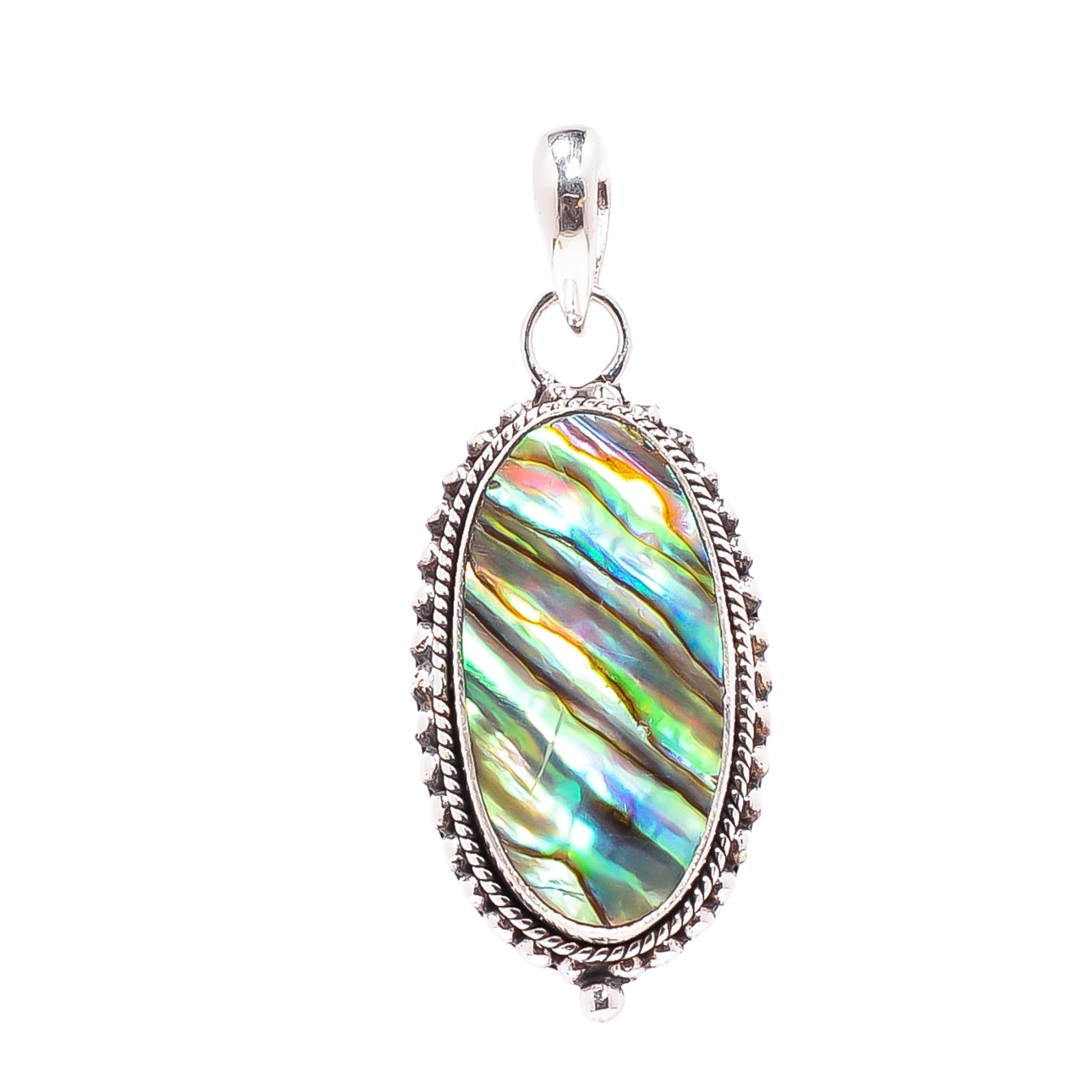 Mermaid Dream Abalone Shell - Australia 925 Solid Sterling Silver Pendant
