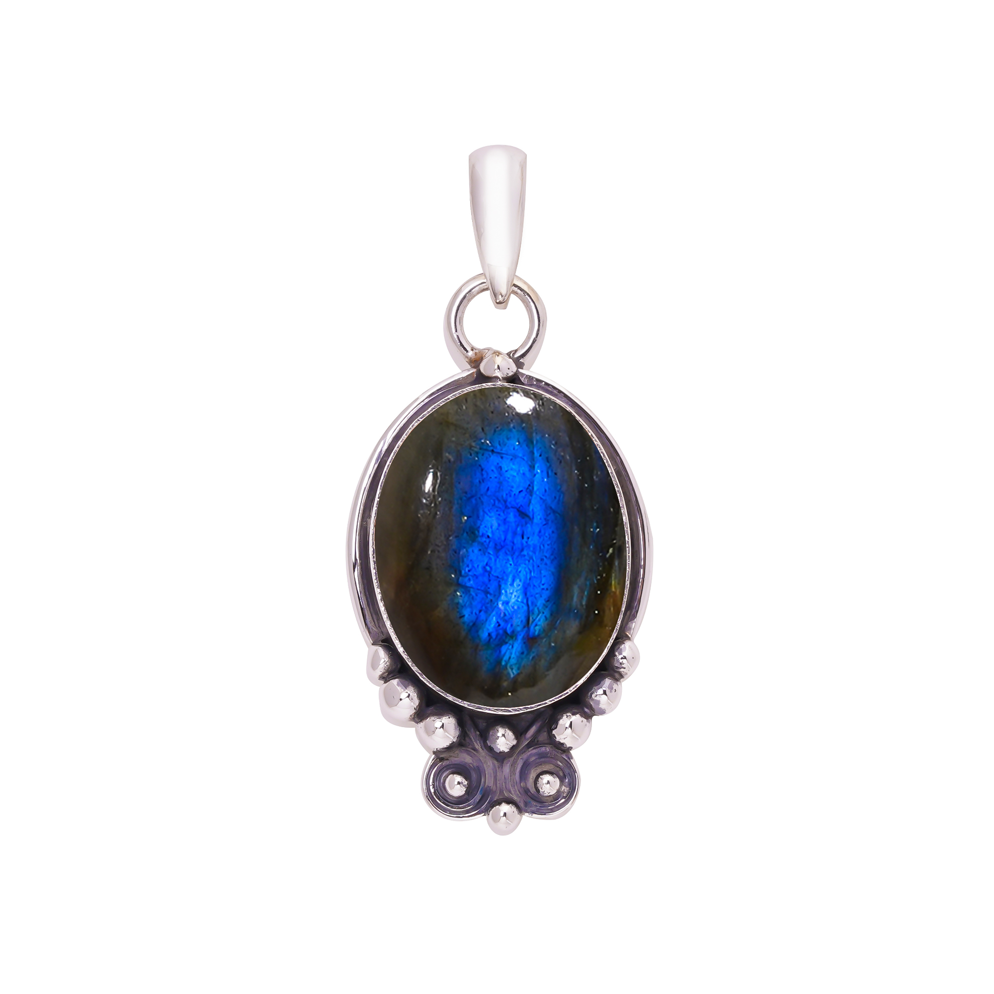 Labradorite - Madagascar 925 Solid Sterling Silver Pendant