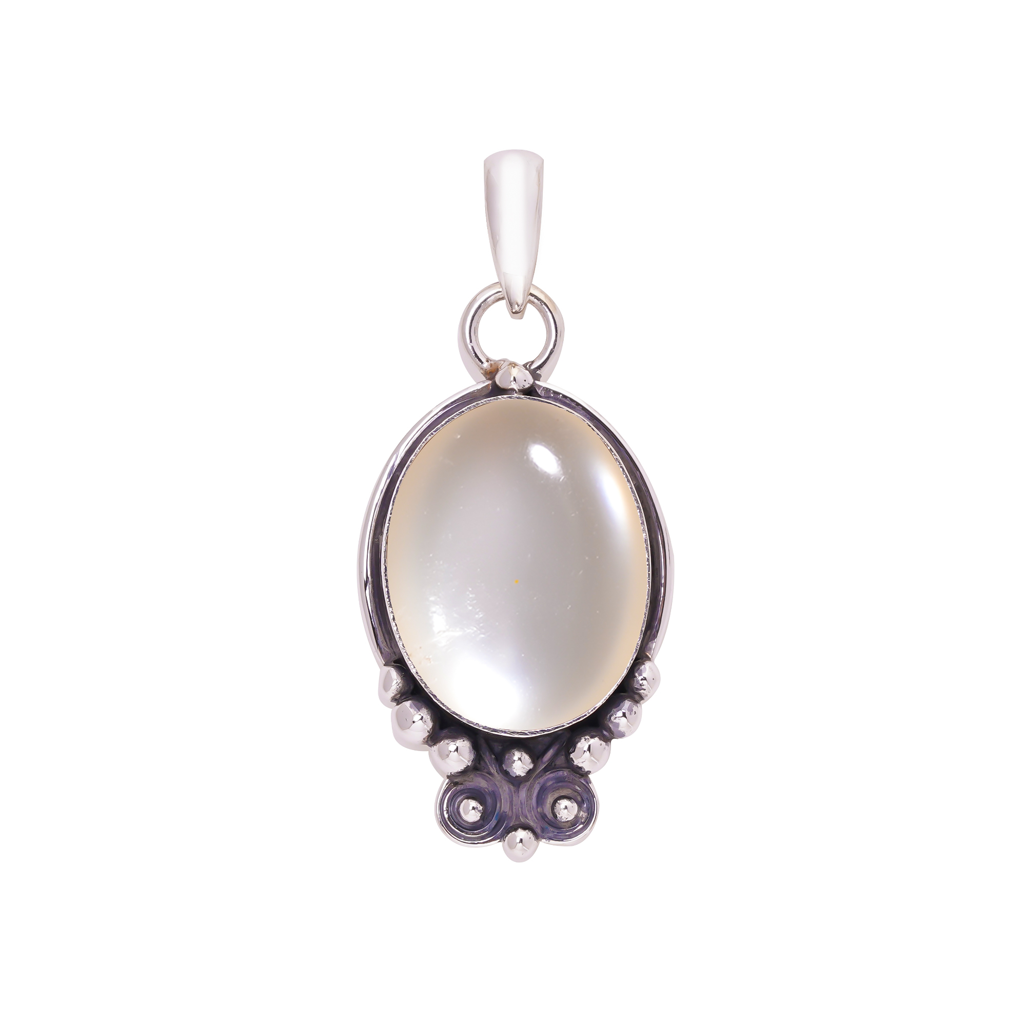 Mabe Pearl - Simulated 925 Solid Sterling Silver Pendant
