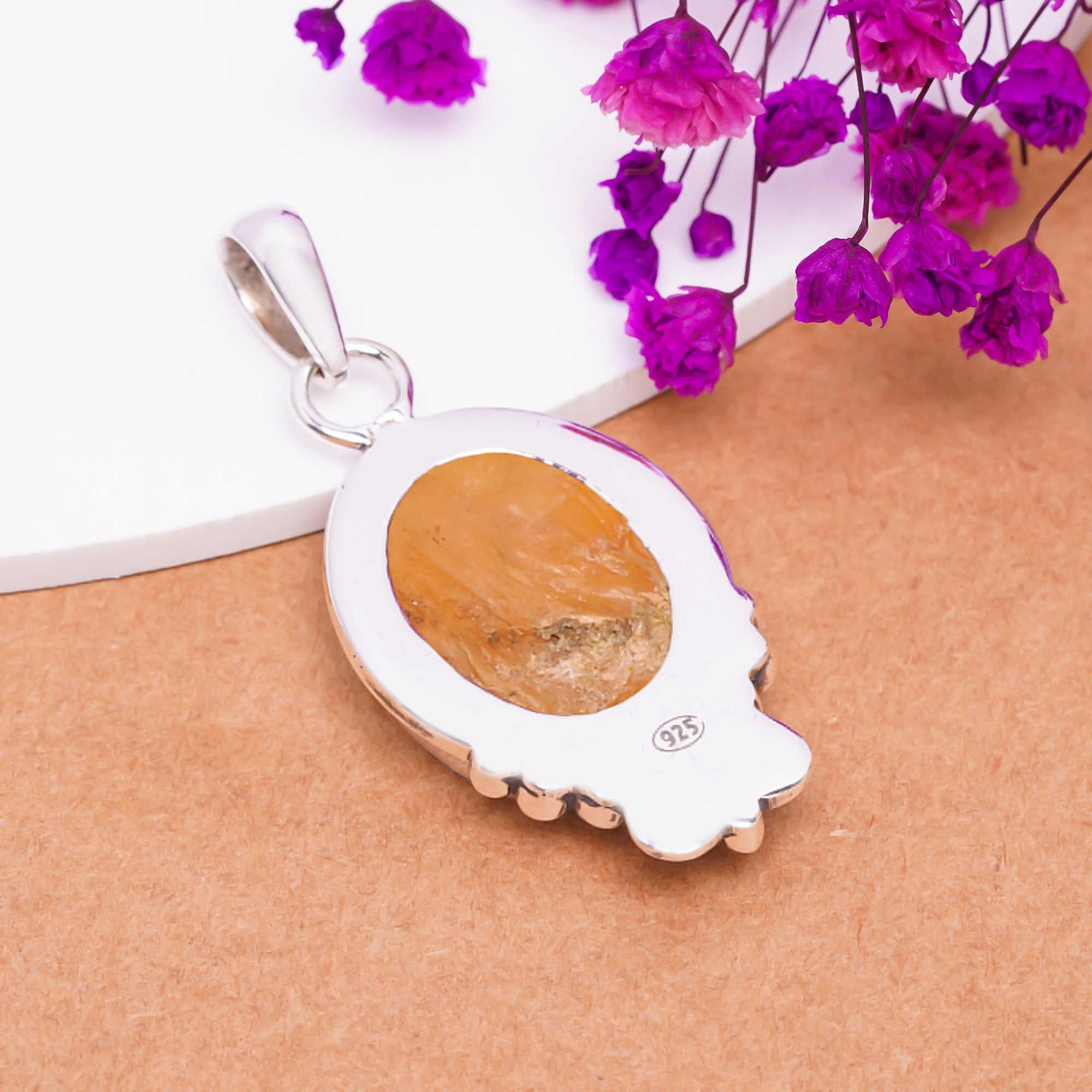 Mother Of Pearl - Australia 925 Solid Sterling Silver Pendant