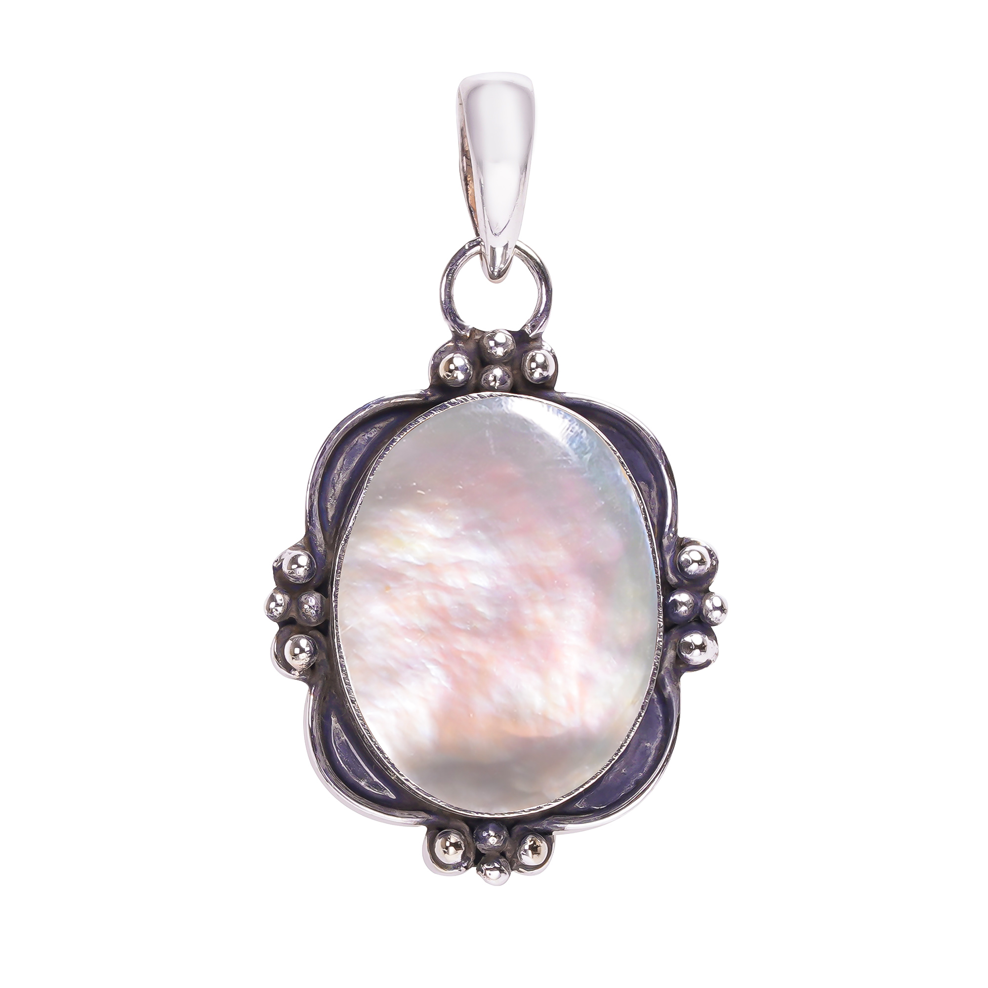 Mother Of Pearl - Australia 925 Solid Sterling Silver Pendant