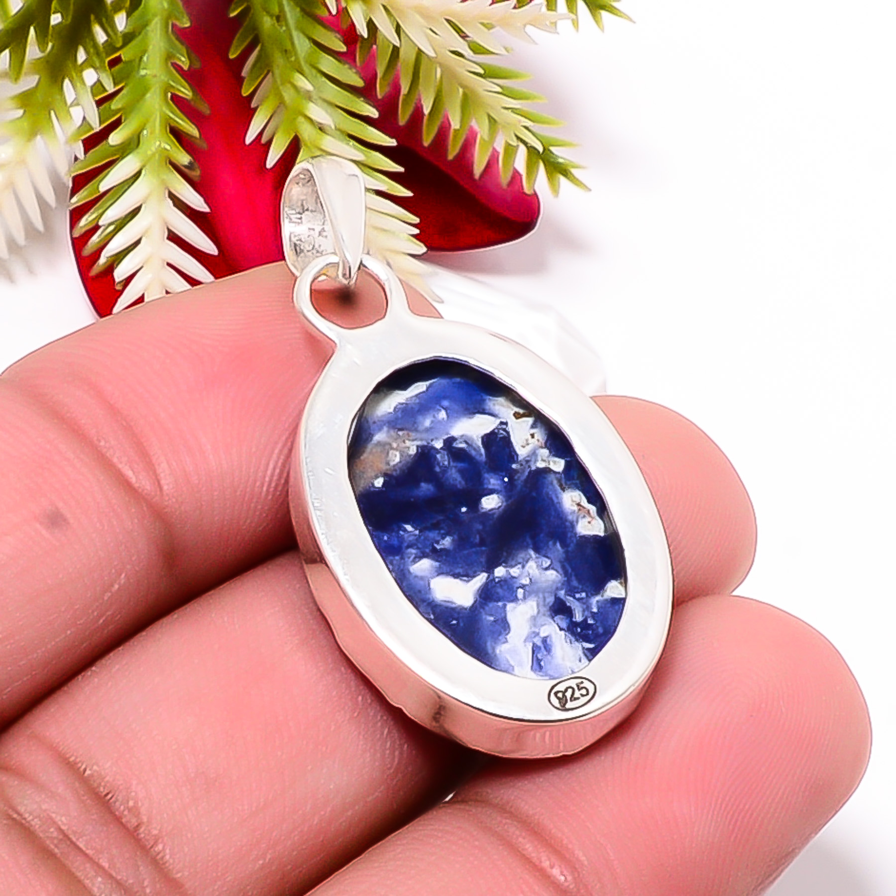 Sodalite - Minas Gerais 925 Solid Sterling Silver Pendant