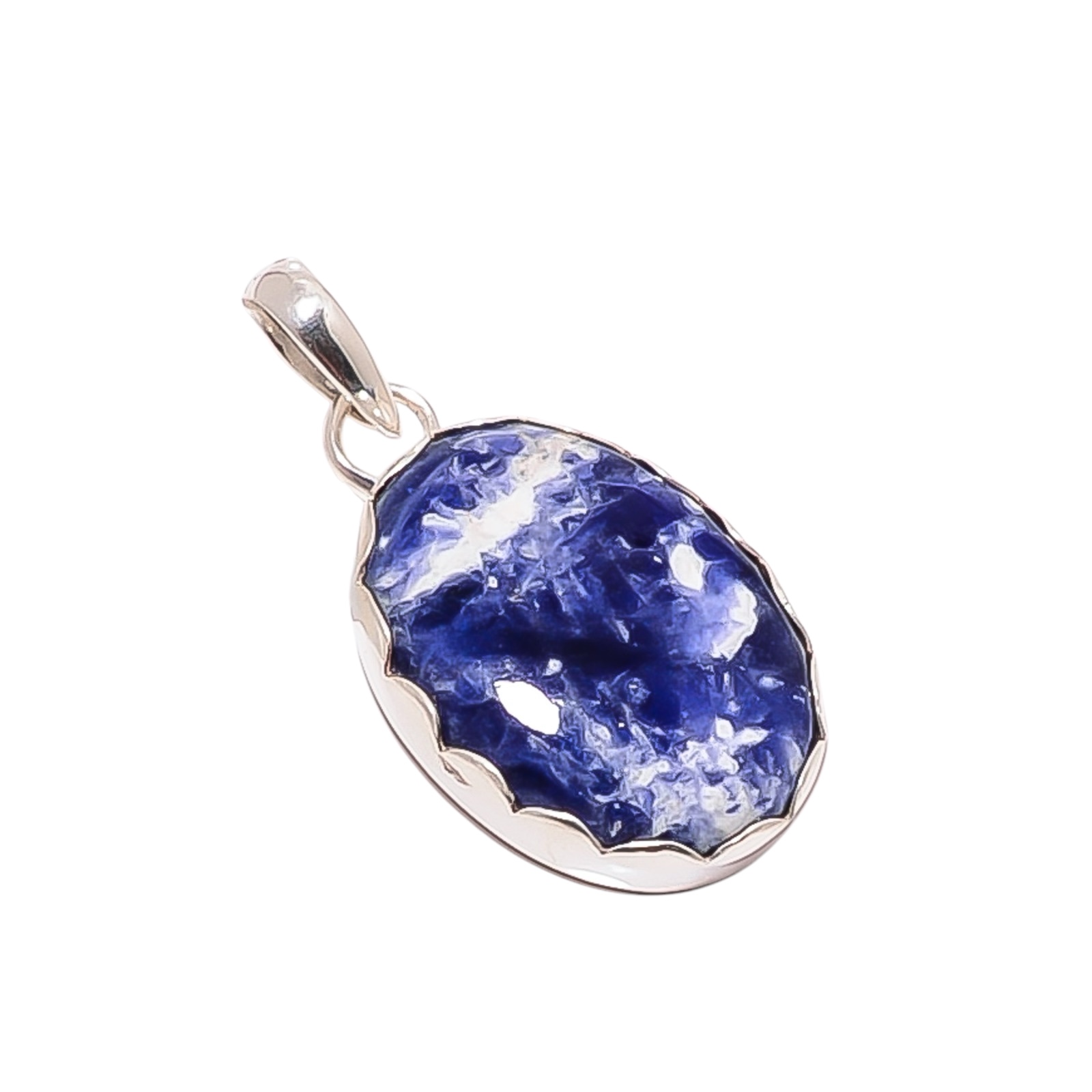 Sodalite - Minas Gerais 925 Solid Sterling Silver Pendant