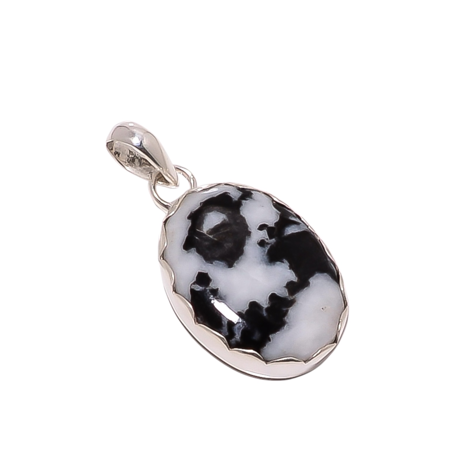 White Buffalo Turquoise - Nevada 925 Solid Sterling Silver Pendant
