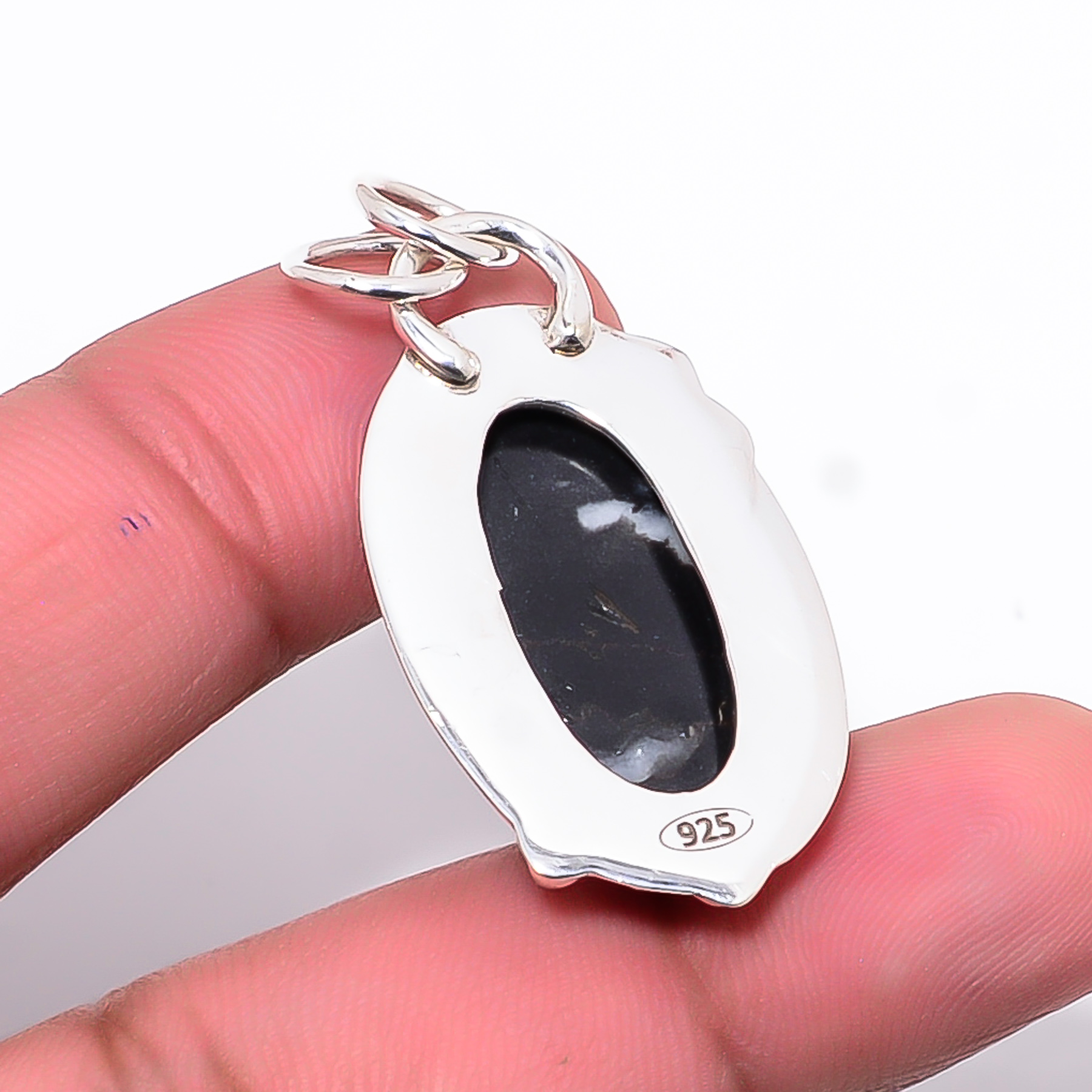 White Buffalo Turquoise - Nevada 925 Solid Sterling Silver Pendant