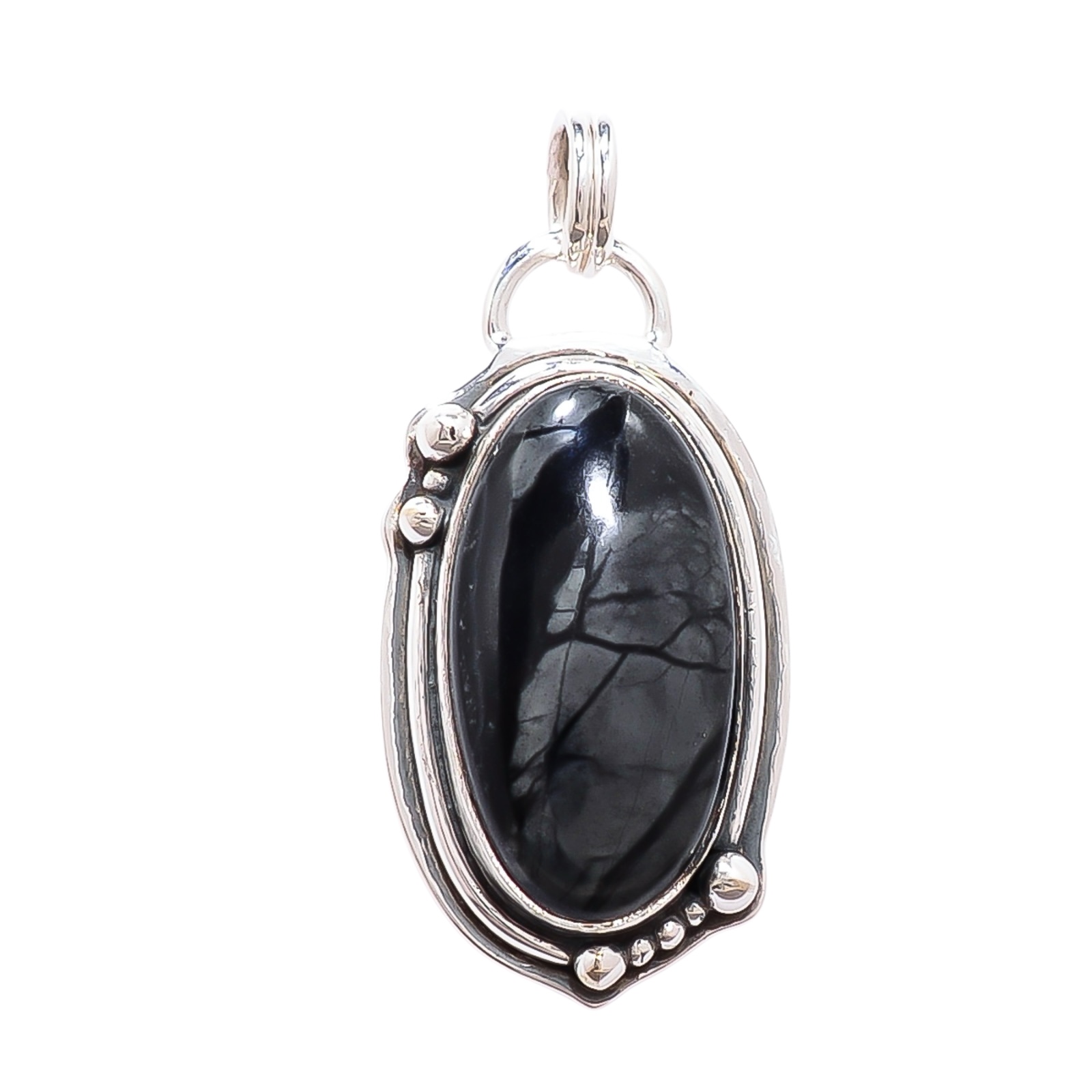 Picasso Jasper - Utah 925 Solid Sterling Silver Pendant