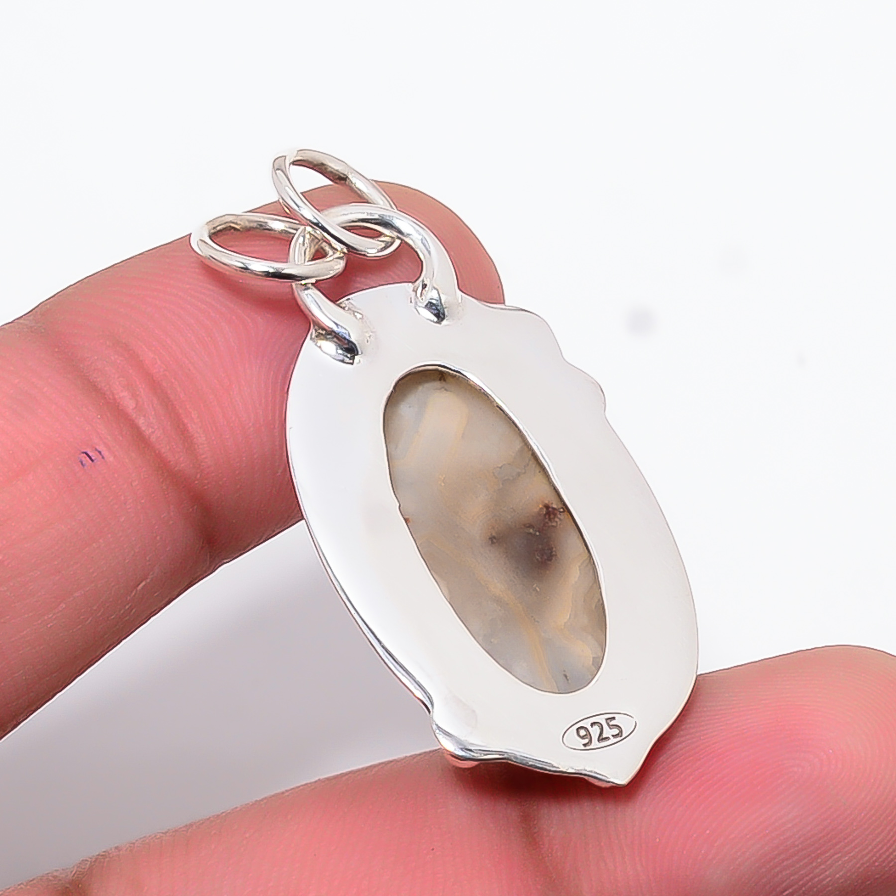 Crazy Lace Agate - Australia 925 Solid Sterling Silver Pendant