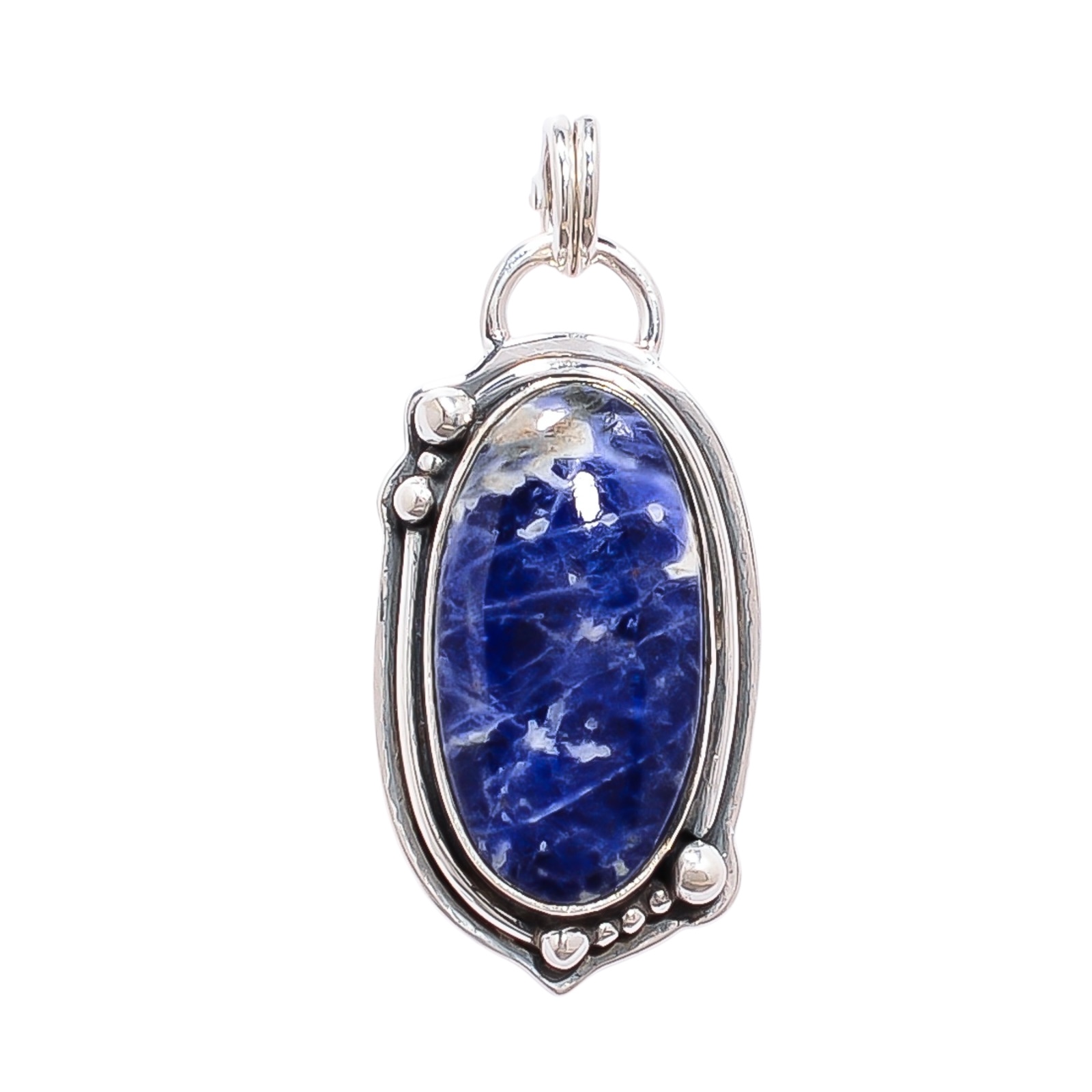 Sodalite - Minas Gerais 925 Solid Sterling Silver Pendant