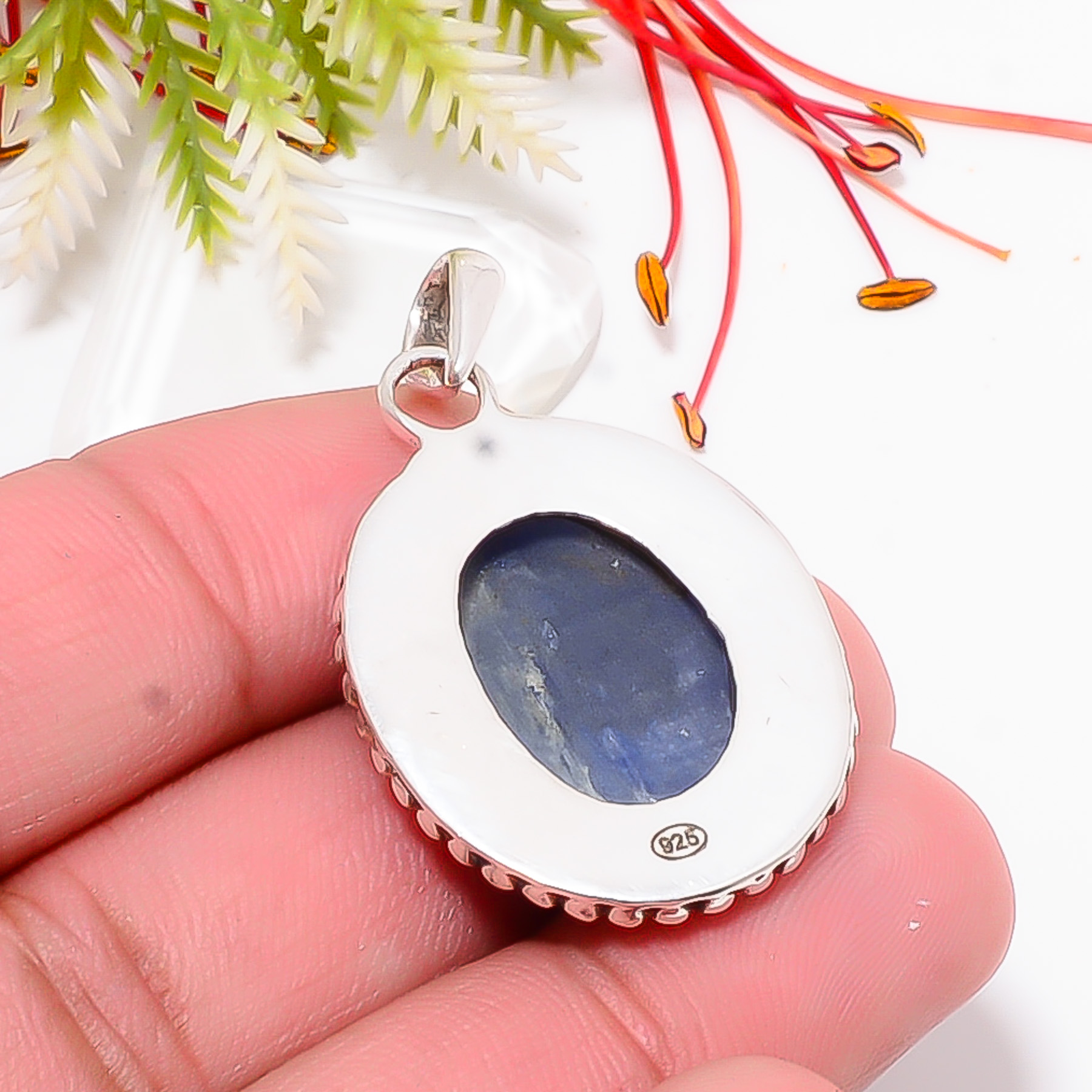 Kyanite - Nepal 925 Solid Sterling Silver Pendant