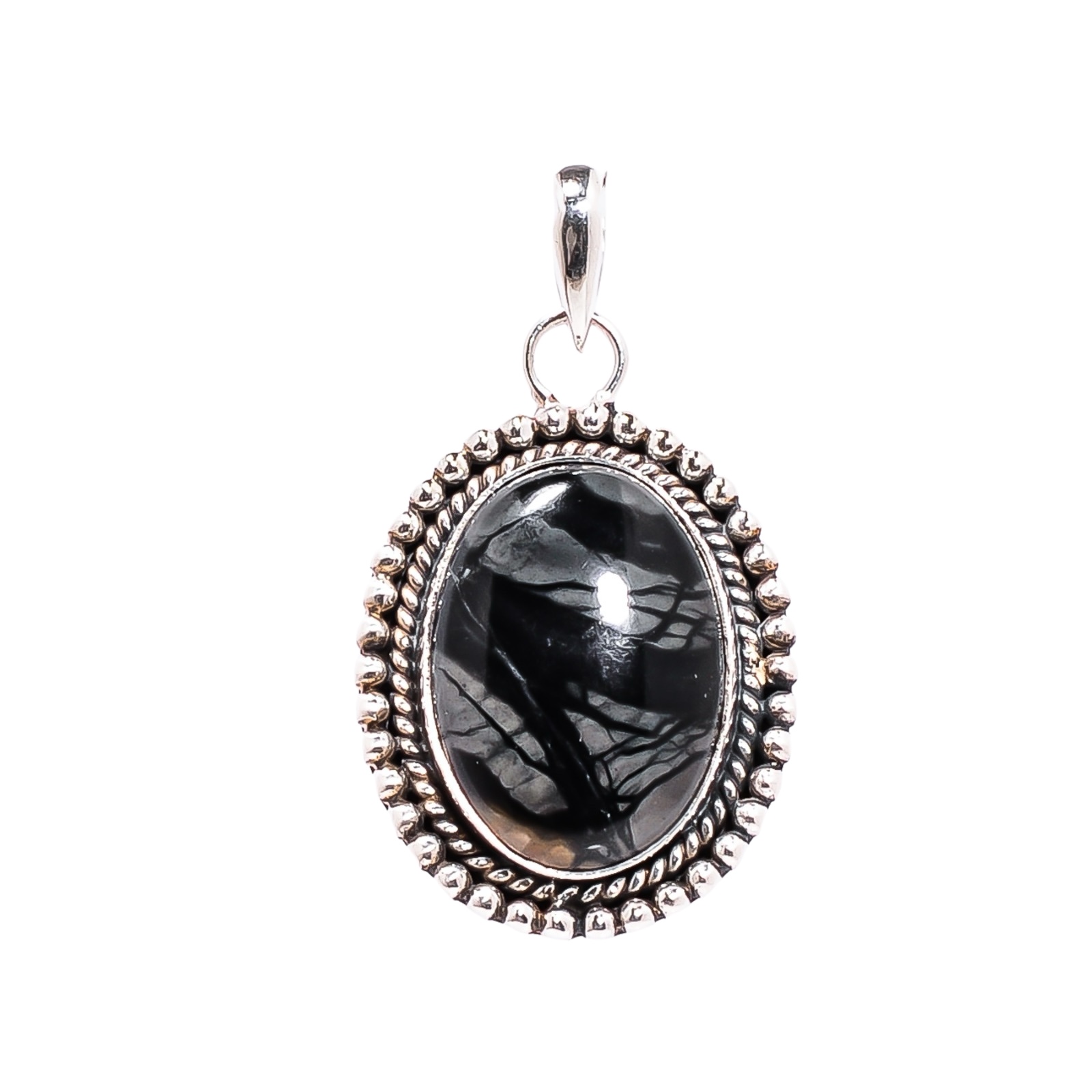 Picasso Jasper - Utah 925 Solid Sterling Silver Pendant