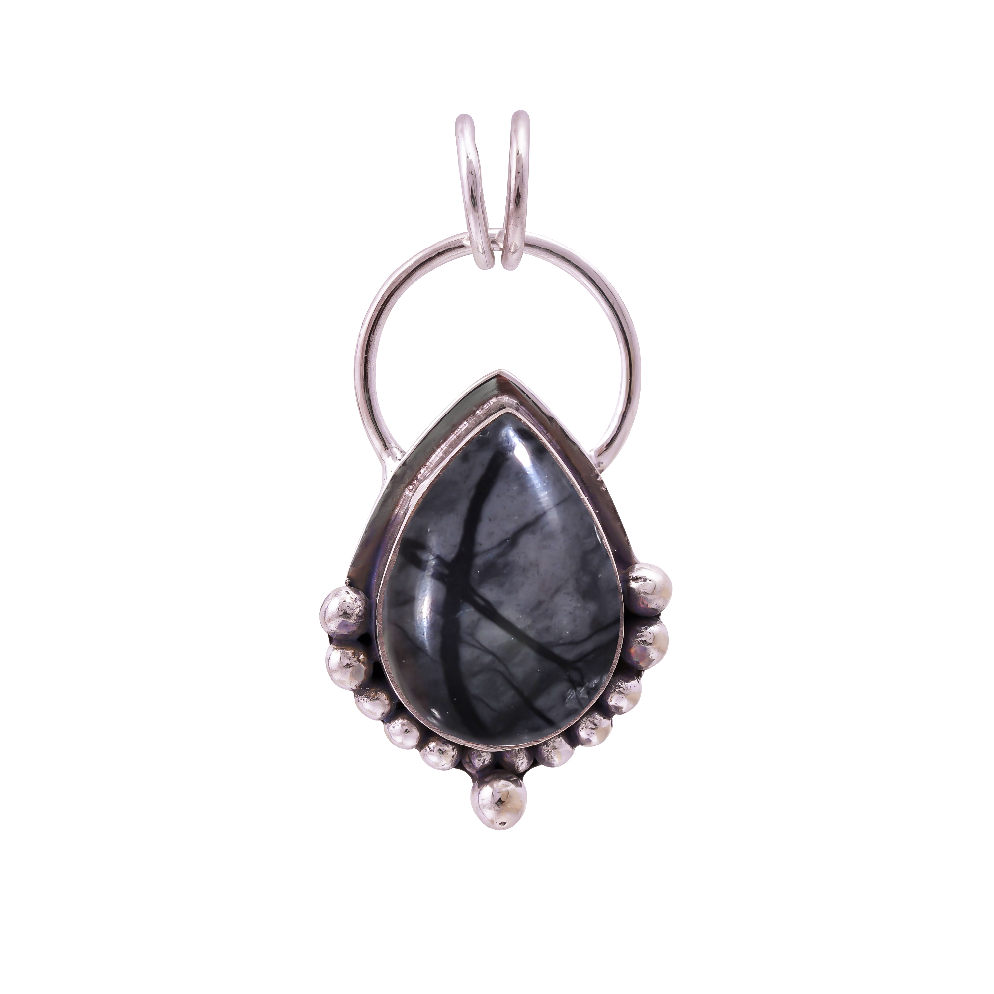 Picasso Jasper - Utah 925 Solid Sterling Silver Pendant