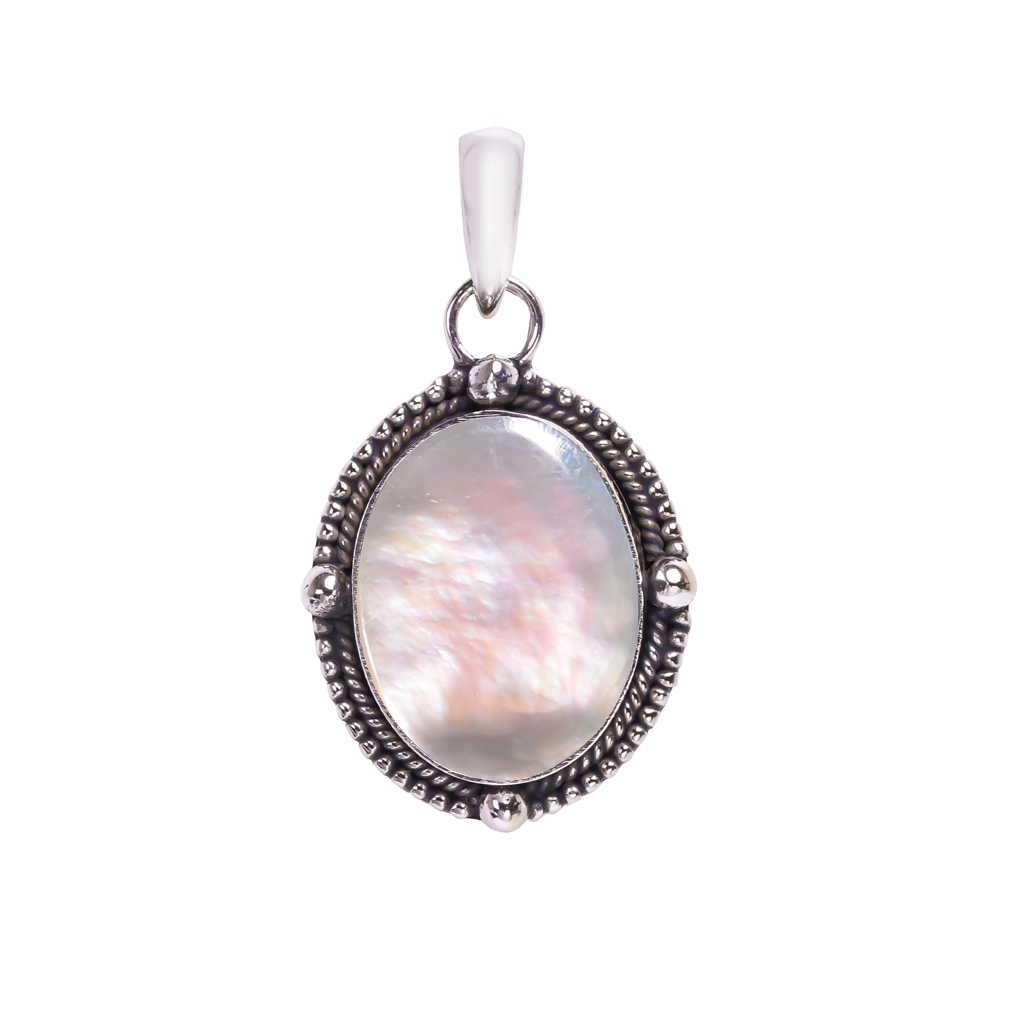 Mother Of Pearl - Australia 925 Solid Sterling Silver Pendant