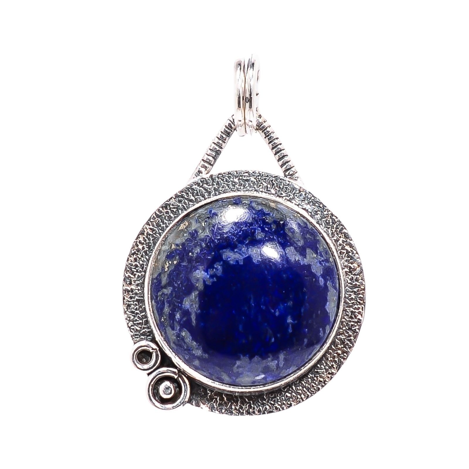 Natural Lapis Lazuli - Afghanistan 925 Solid Sterling Silver Pendant