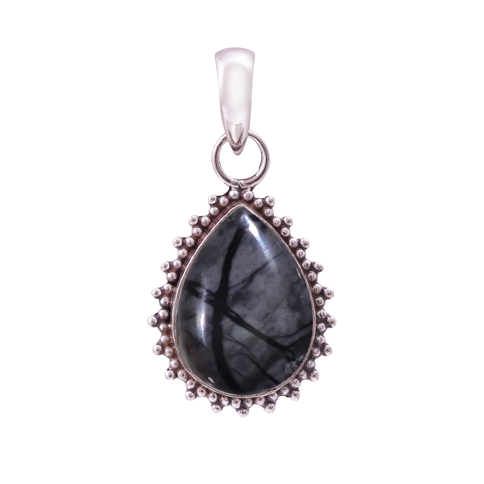 Picasso Jasper - Utah 925 Solid Sterling Silver Pendant