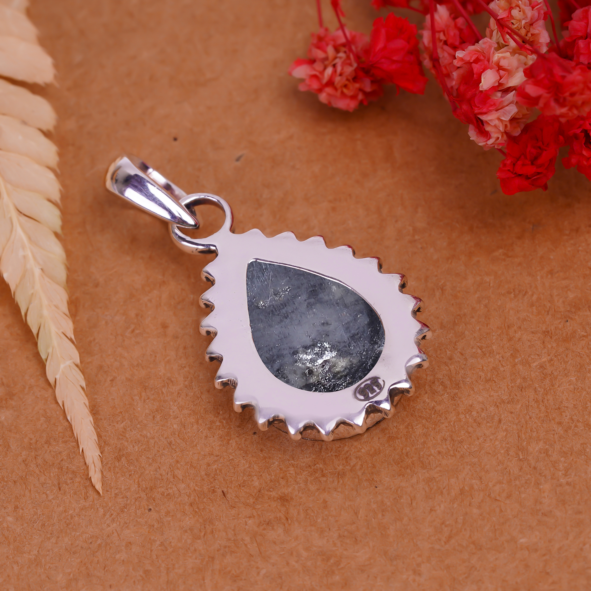 Picasso Jasper - Utah 925 Solid Sterling Silver Pendant