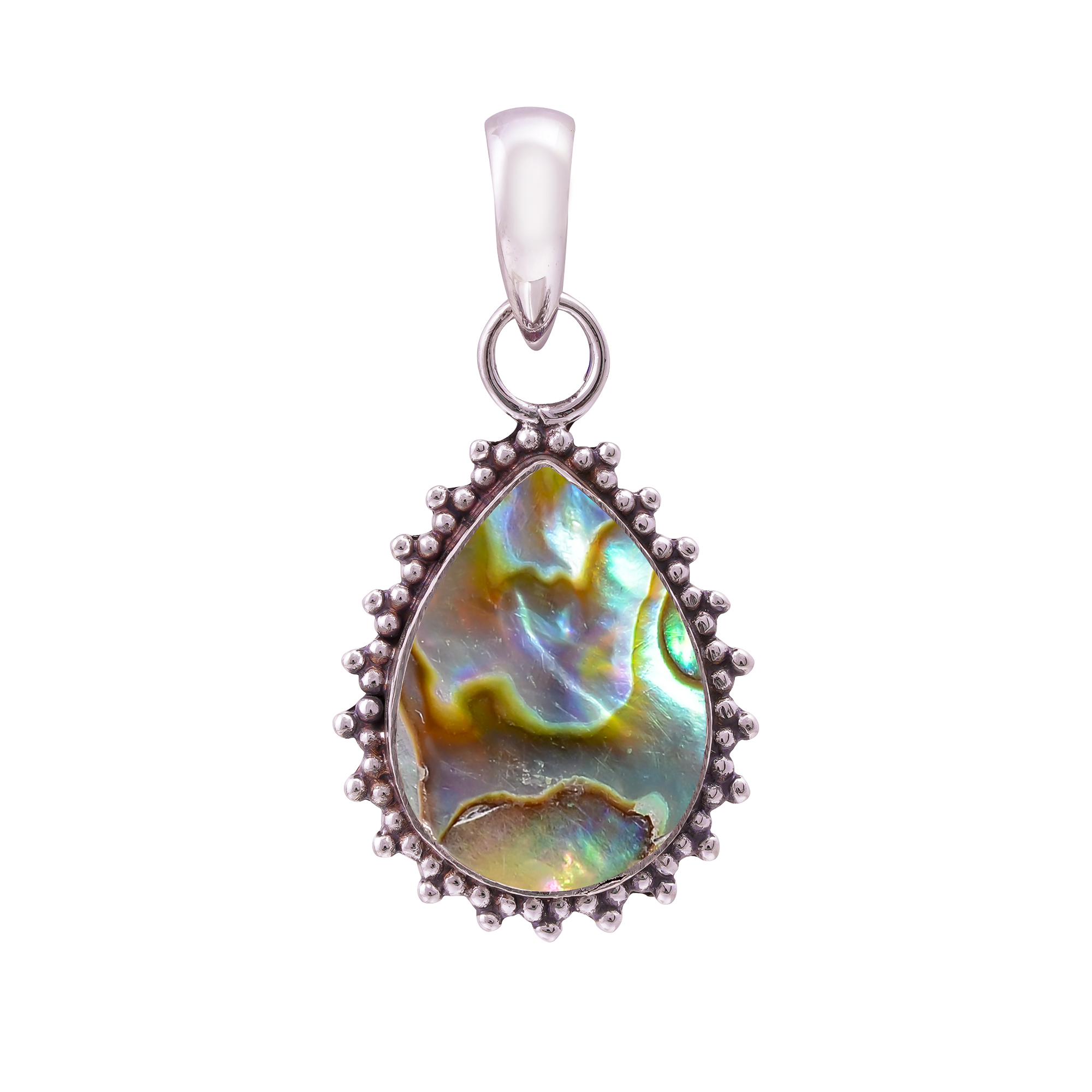Mermaid Dream Abalone Shell - Australia 925 Solid Sterling Silver Pendant