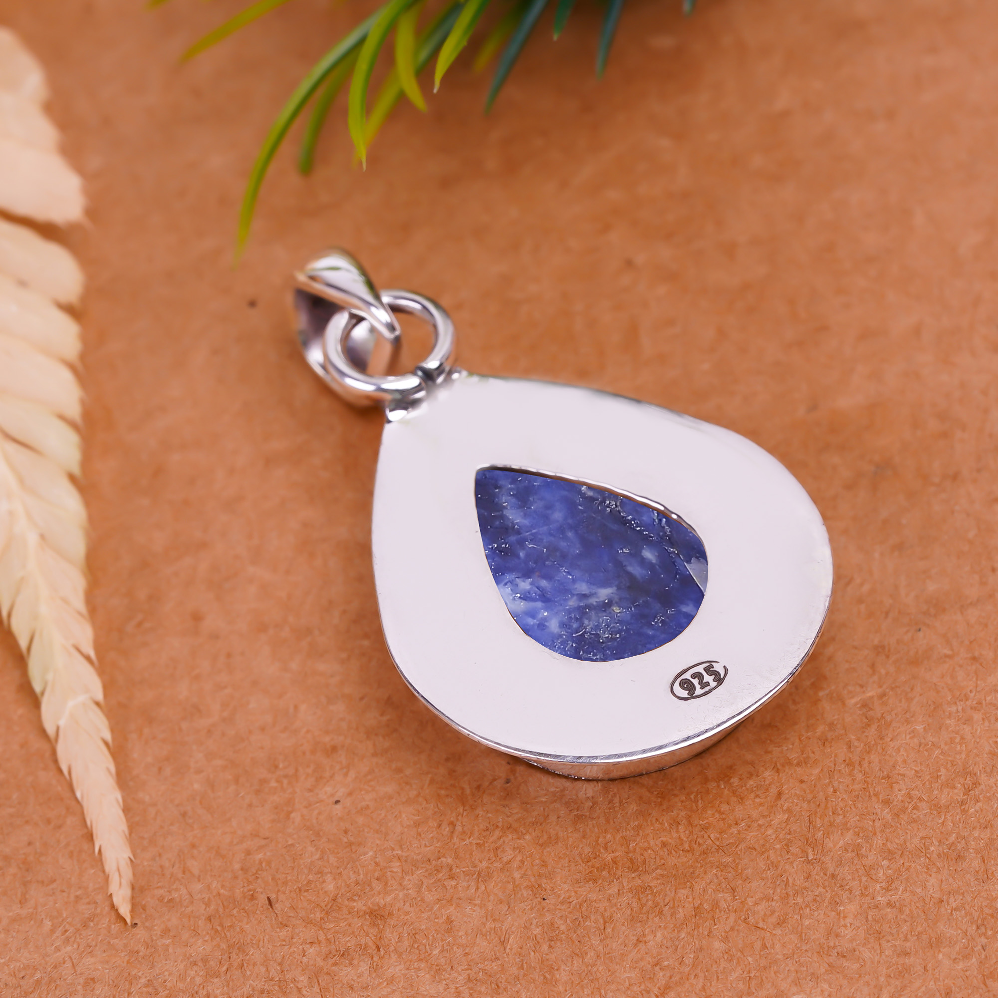 Sodalite - Minas Gerais 925 Solid Sterling Silver Pendant