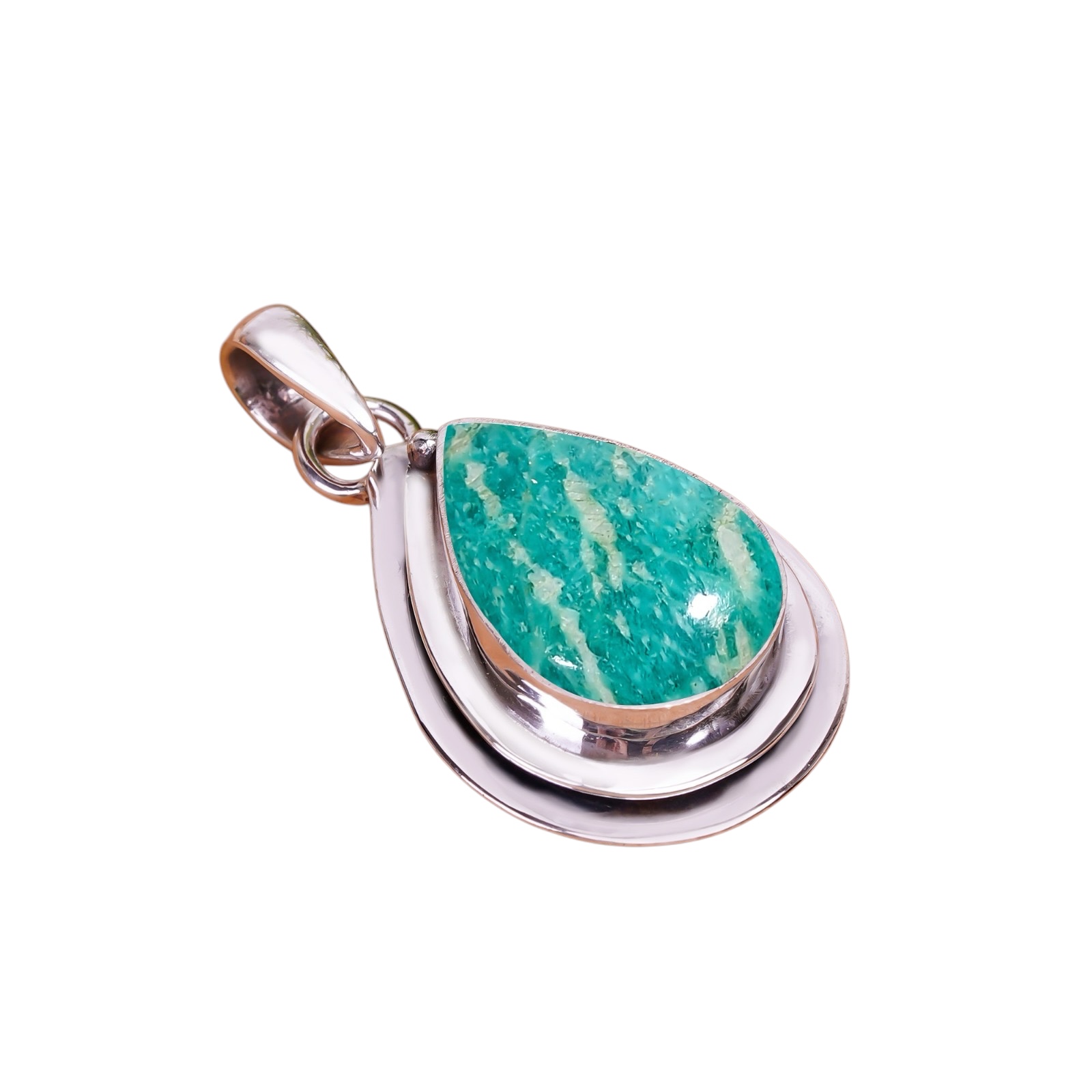 Amazonite - Colorado Mines 925 Solid Sterling Silver Pendant