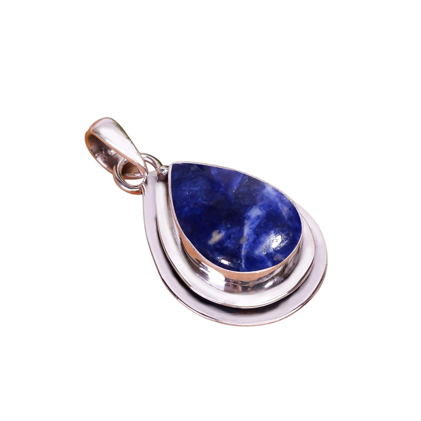 Sodalite - Minas Gerais 925 Solid Sterling Silver Pendant