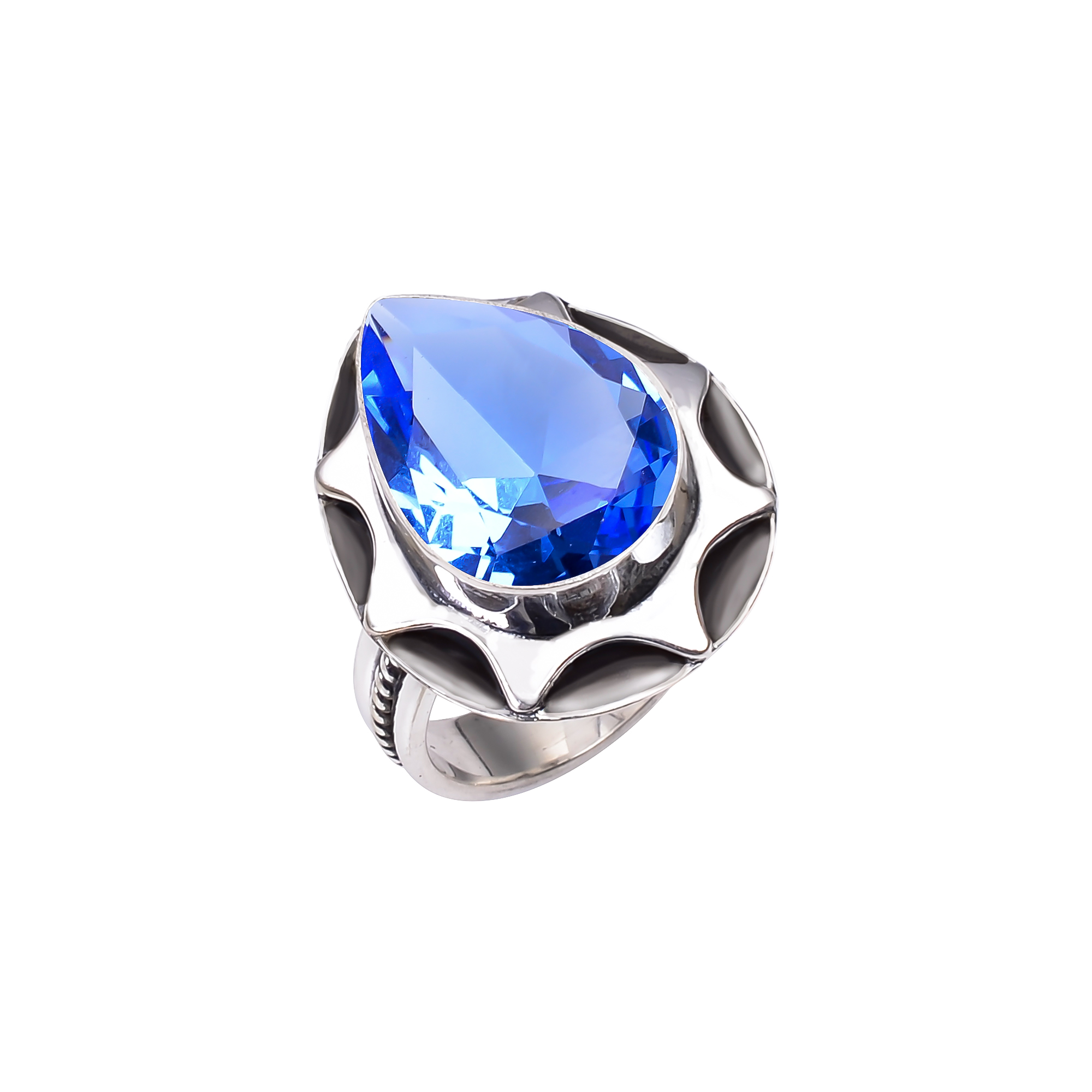 Tanzanite - Simulated 925 Sterling Silver Ring