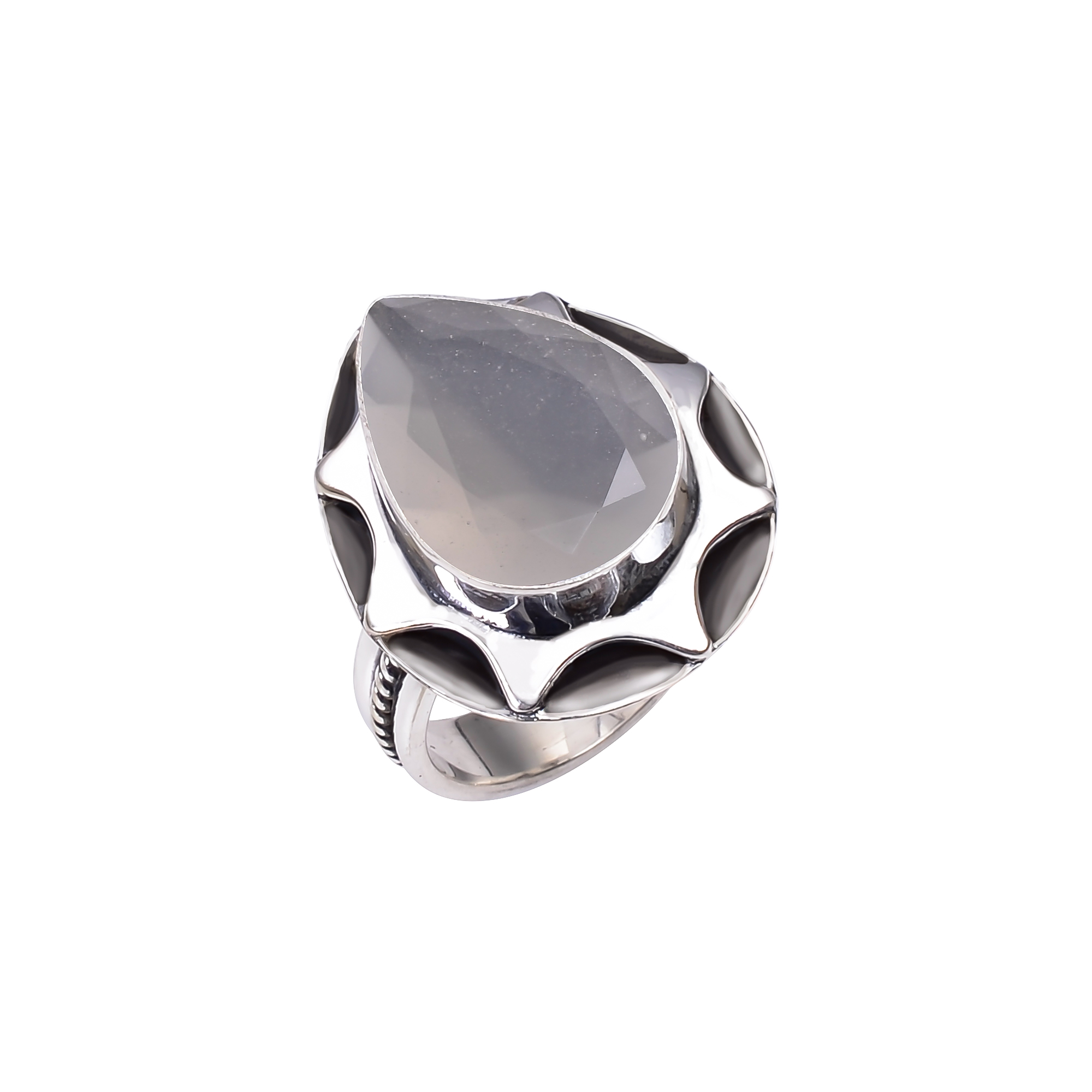 Divine Light Selenite - Simulated 925 Sterling Silver Ring