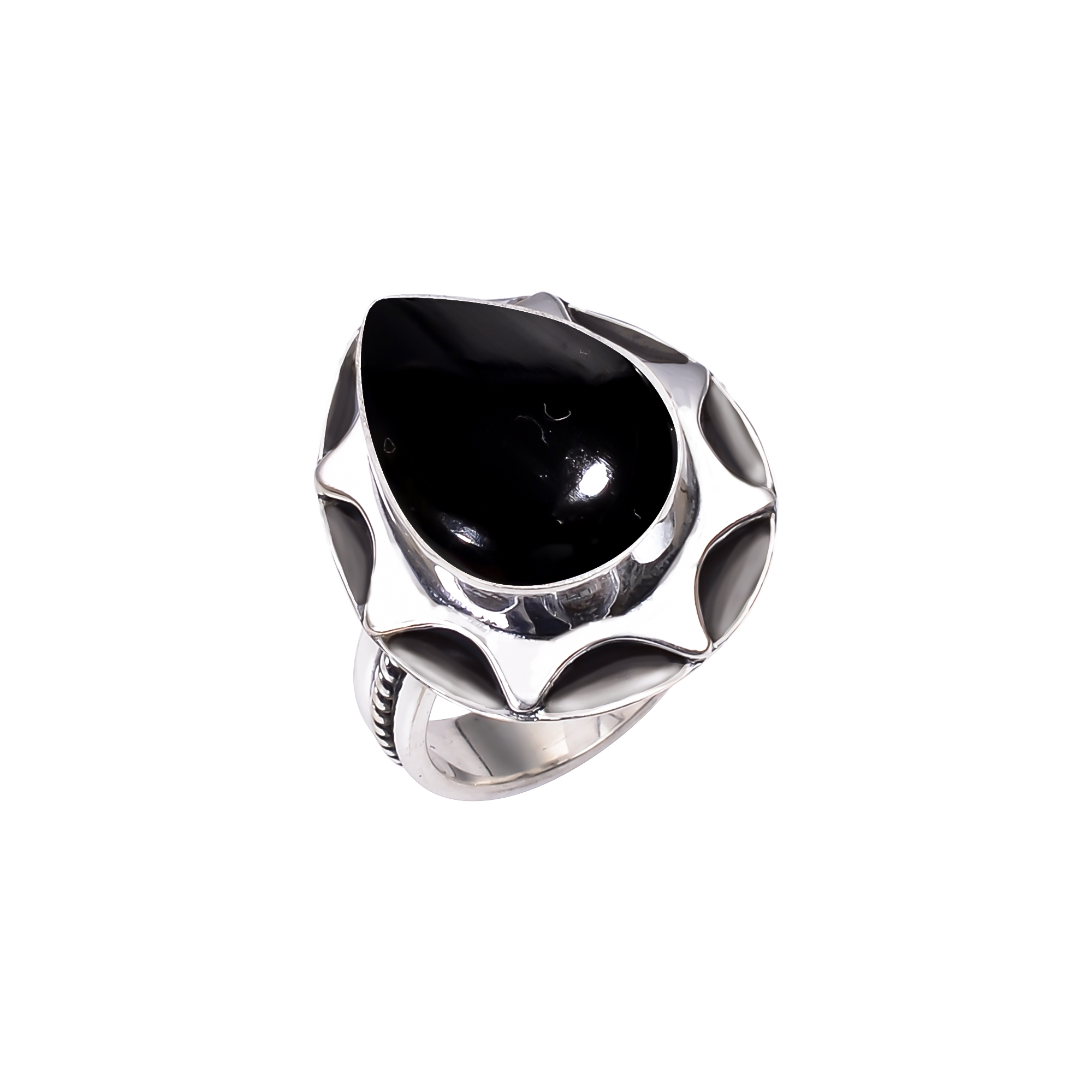 Black Onyx - Brazil 925 Sterling Silver Ring