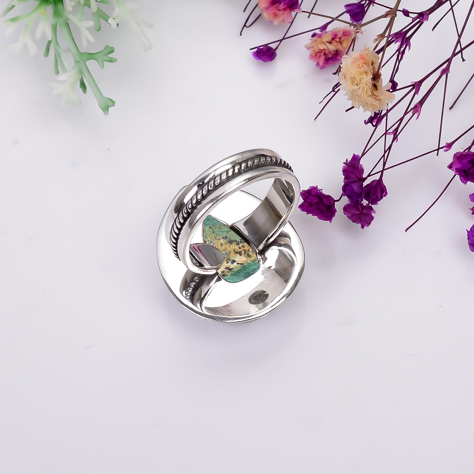 Malachite - Congo 925 Sterling Silver Ring