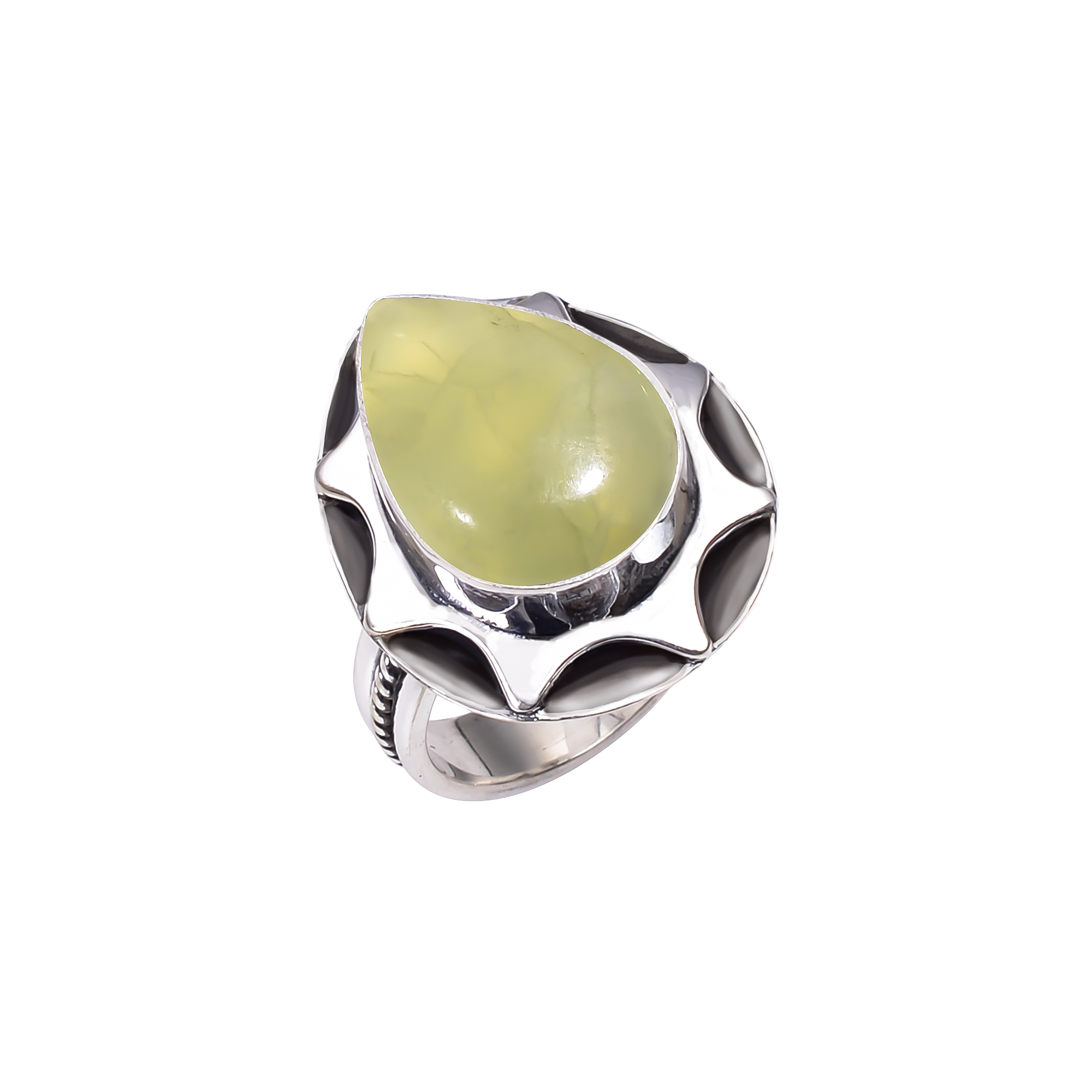 Prehnite - South Africa 925 Sterling Silver Ring