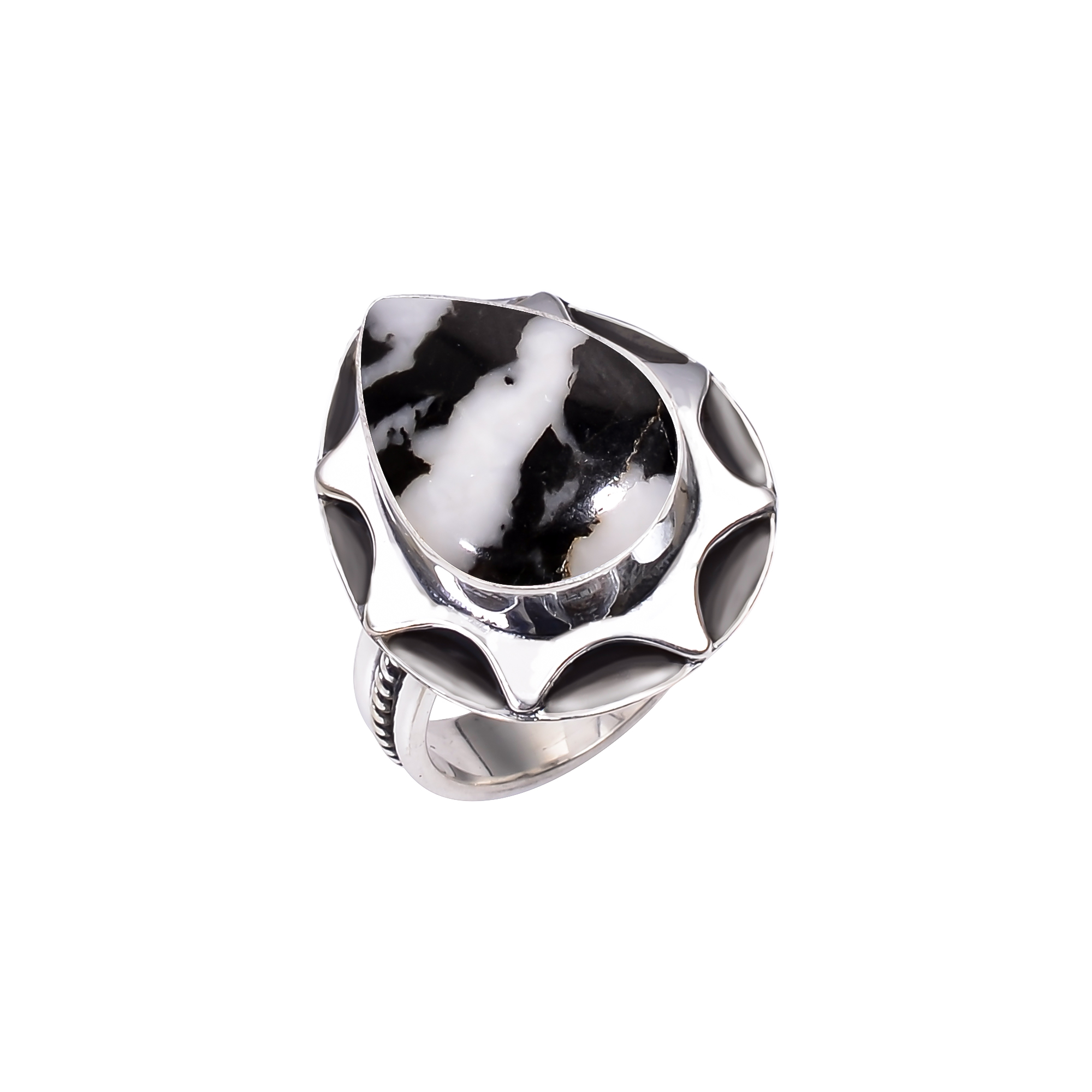 White Buffalo Turquoise - Nevada 925 Sterling Silver Ring