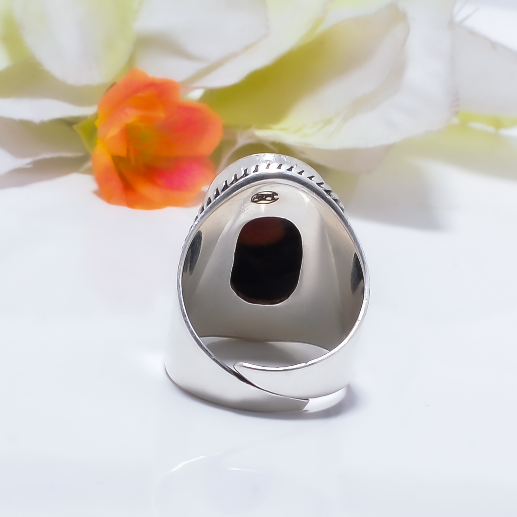 Peanut Obsidian - Sonora Gemstone 925 Sterling Silver Ring