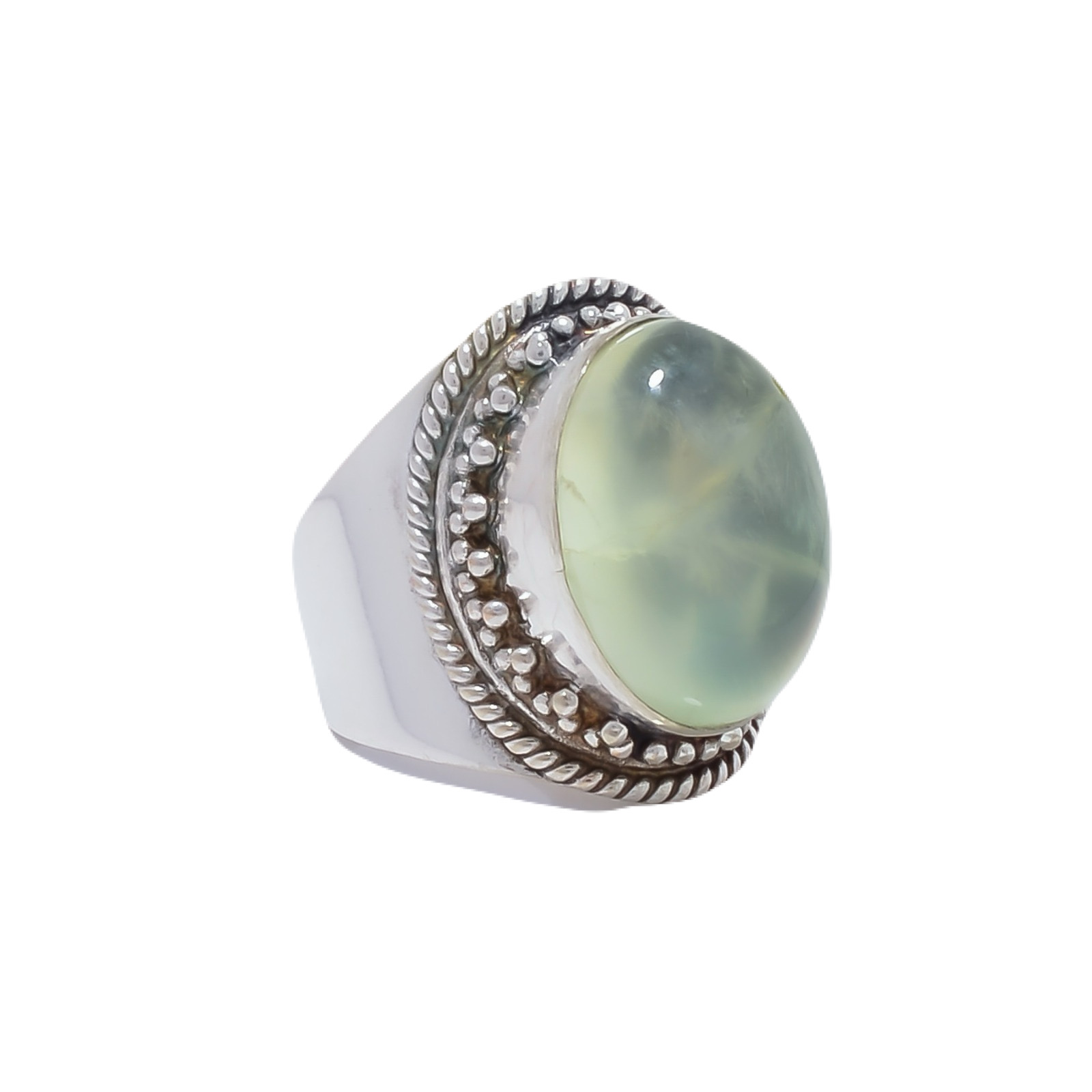 Prehnite - South Africa Gemstone 925 Sterling Silver Ring